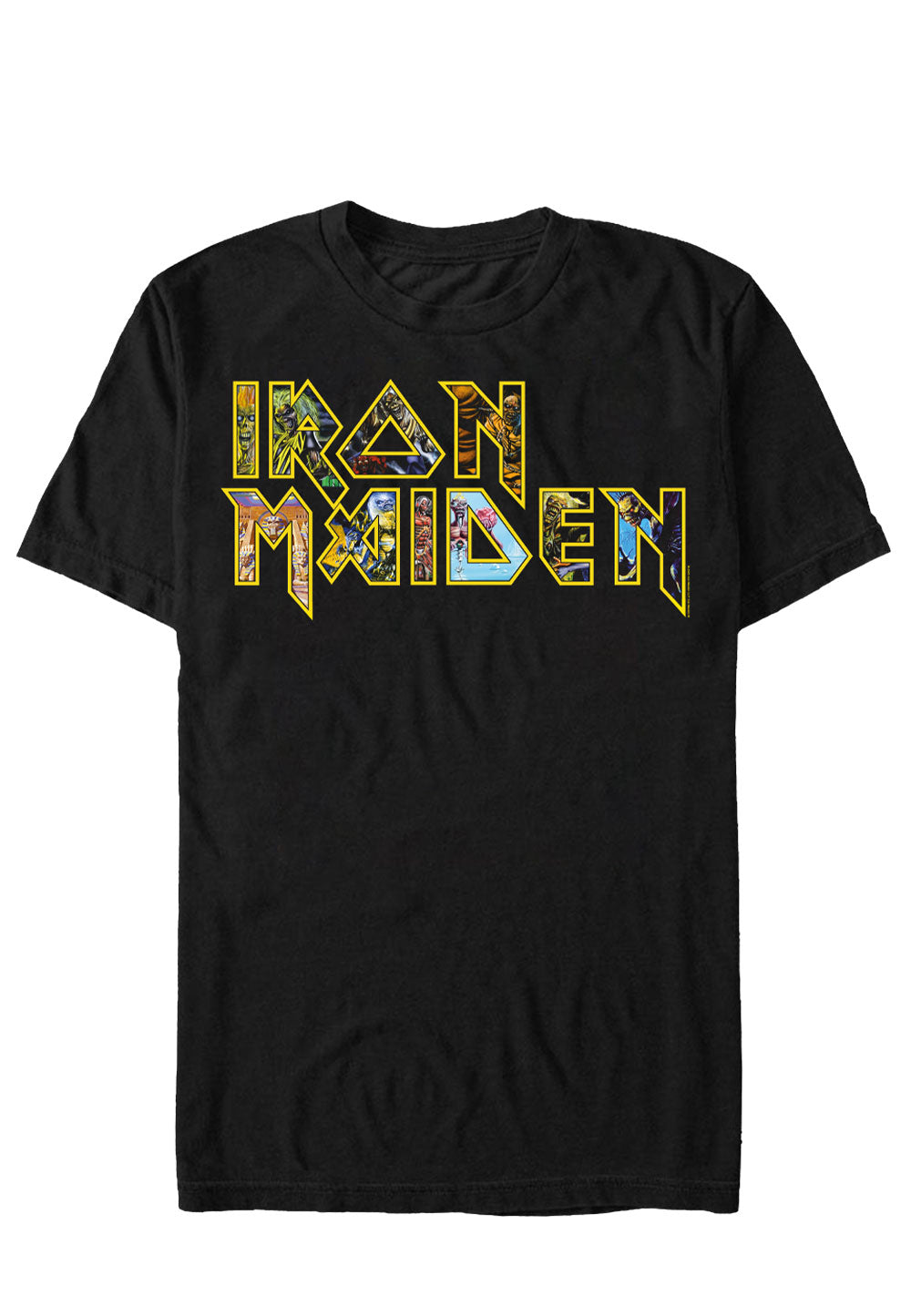 iron-maiden-eddies-logo-t-shirt-noir image 1