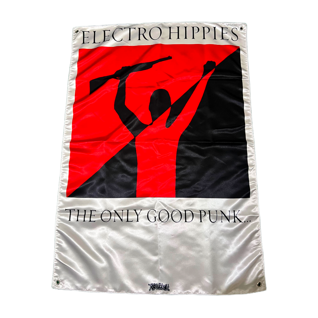 electro-hippies-the-only-good-punk-drapeau-tissu-100x70 image 2