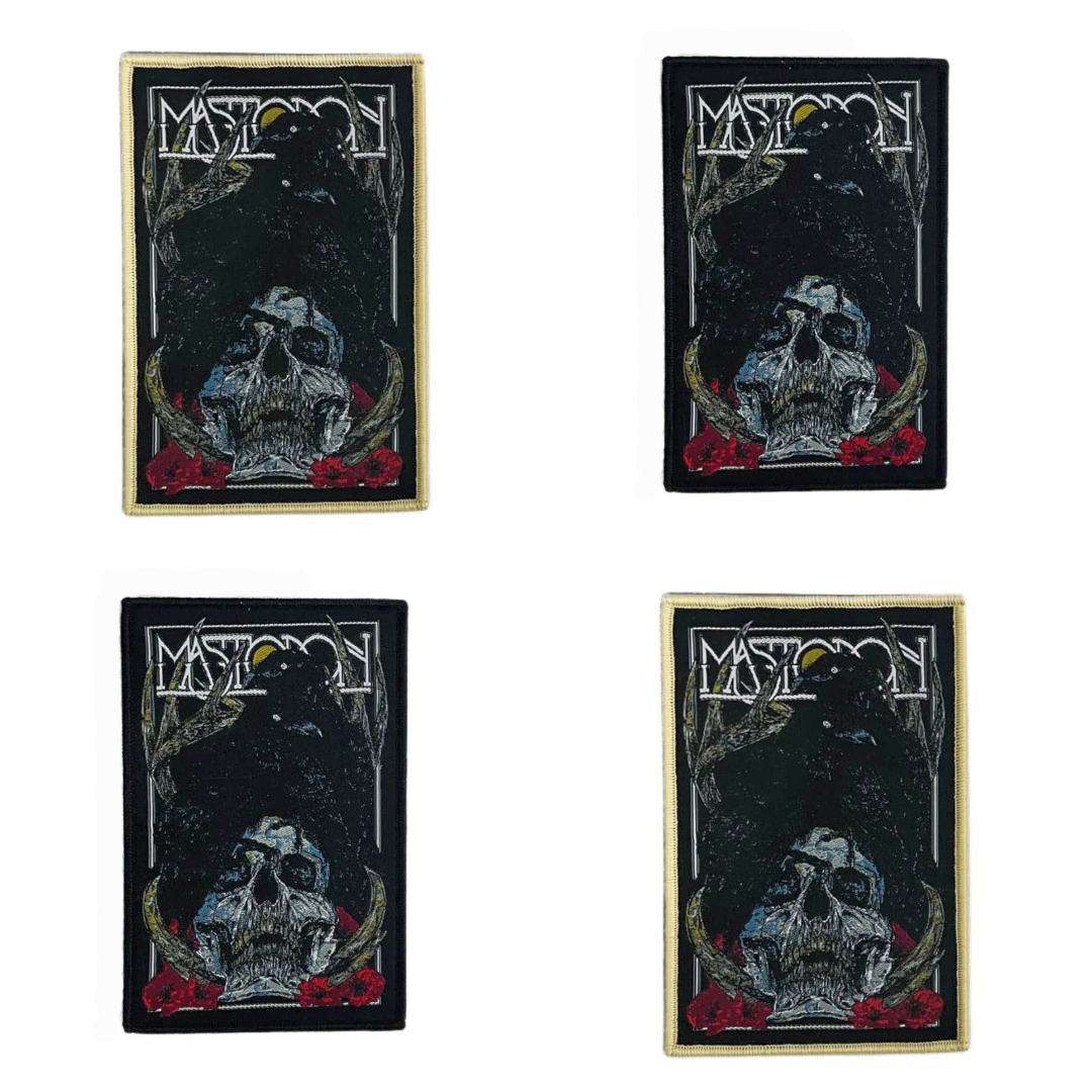 783punx-small-patch-mastodon-crystal-skull-cusson-bordure-noire image 1
