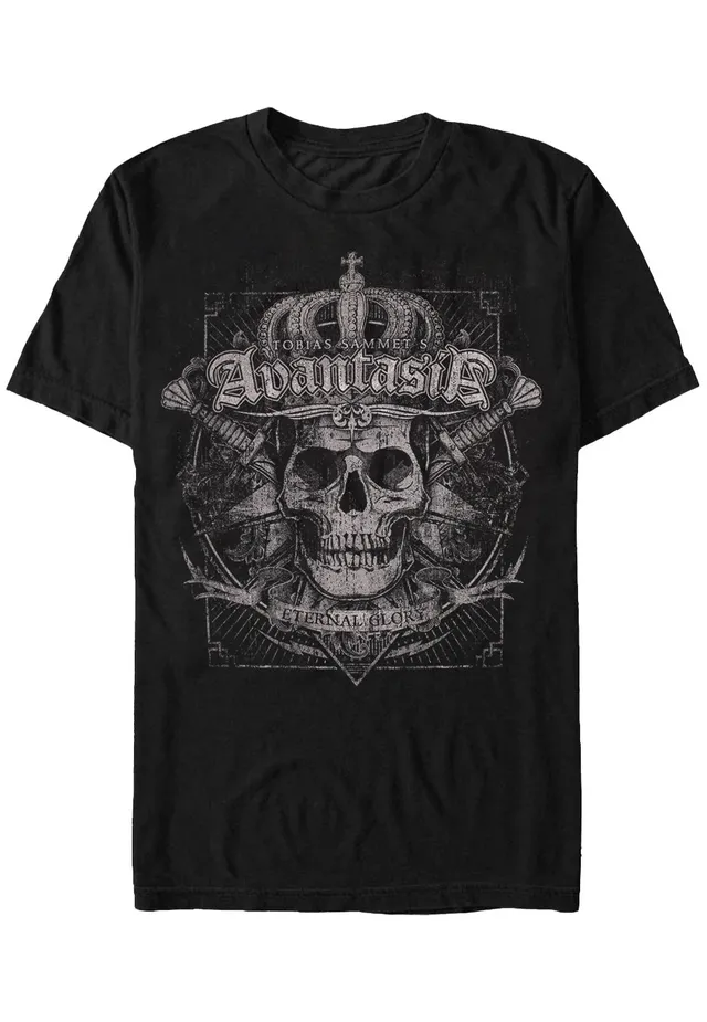 avantasia-crowned-skull-t-shirt-noir-homme image 1
