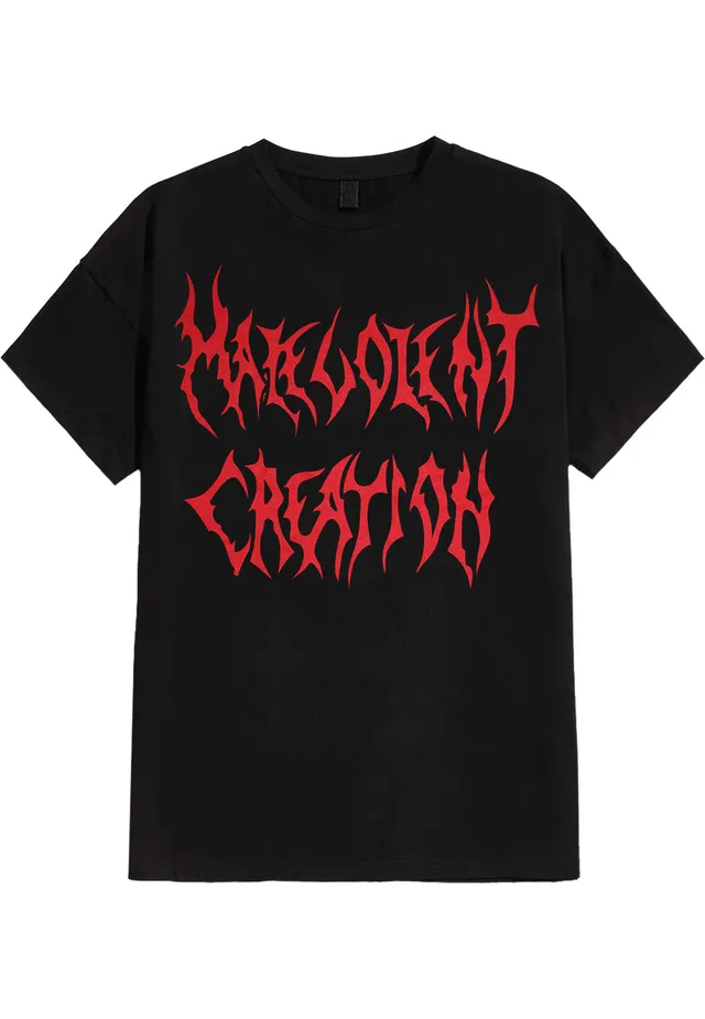 malevolent-creation-logo-t-shirt-noir-death-metal-homme image 1