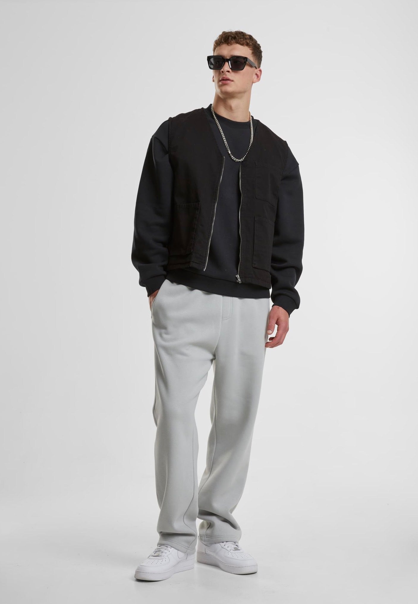 urban-classics-fluffy-black-sweater-noir-m-streetwear image 5