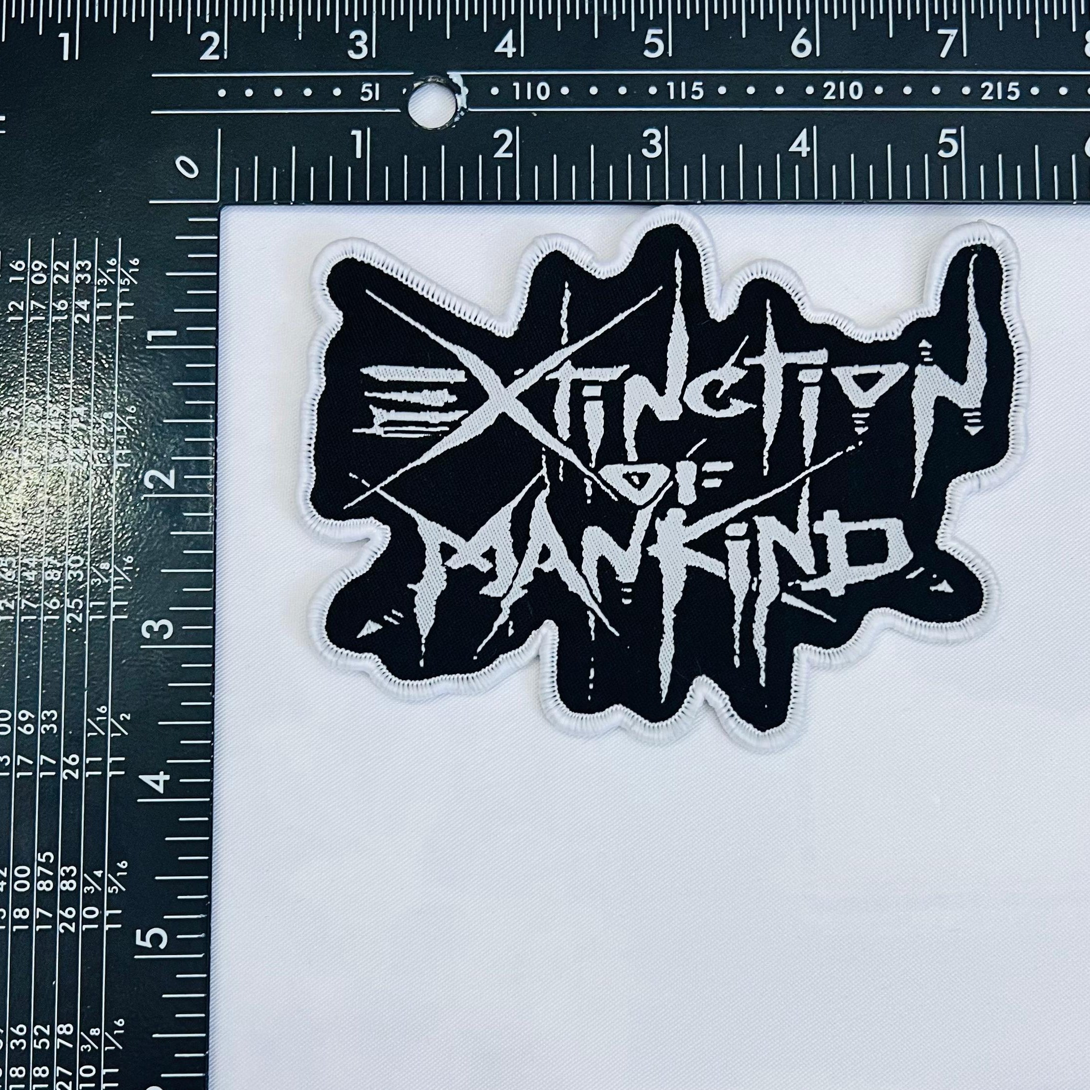 783punx-extinction-of-mankind-logo-petit-patch-bordure-noire image 5