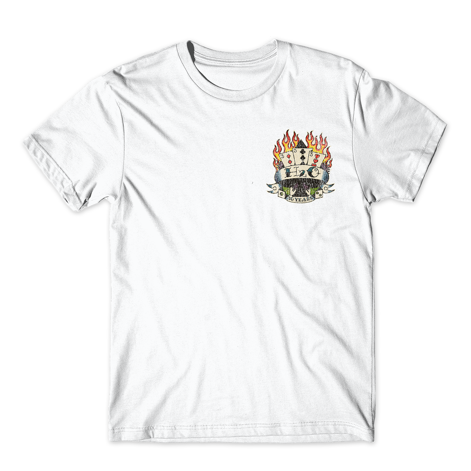 blackout-records-h2o-30-t-shirt-noir-anniversaire image 5