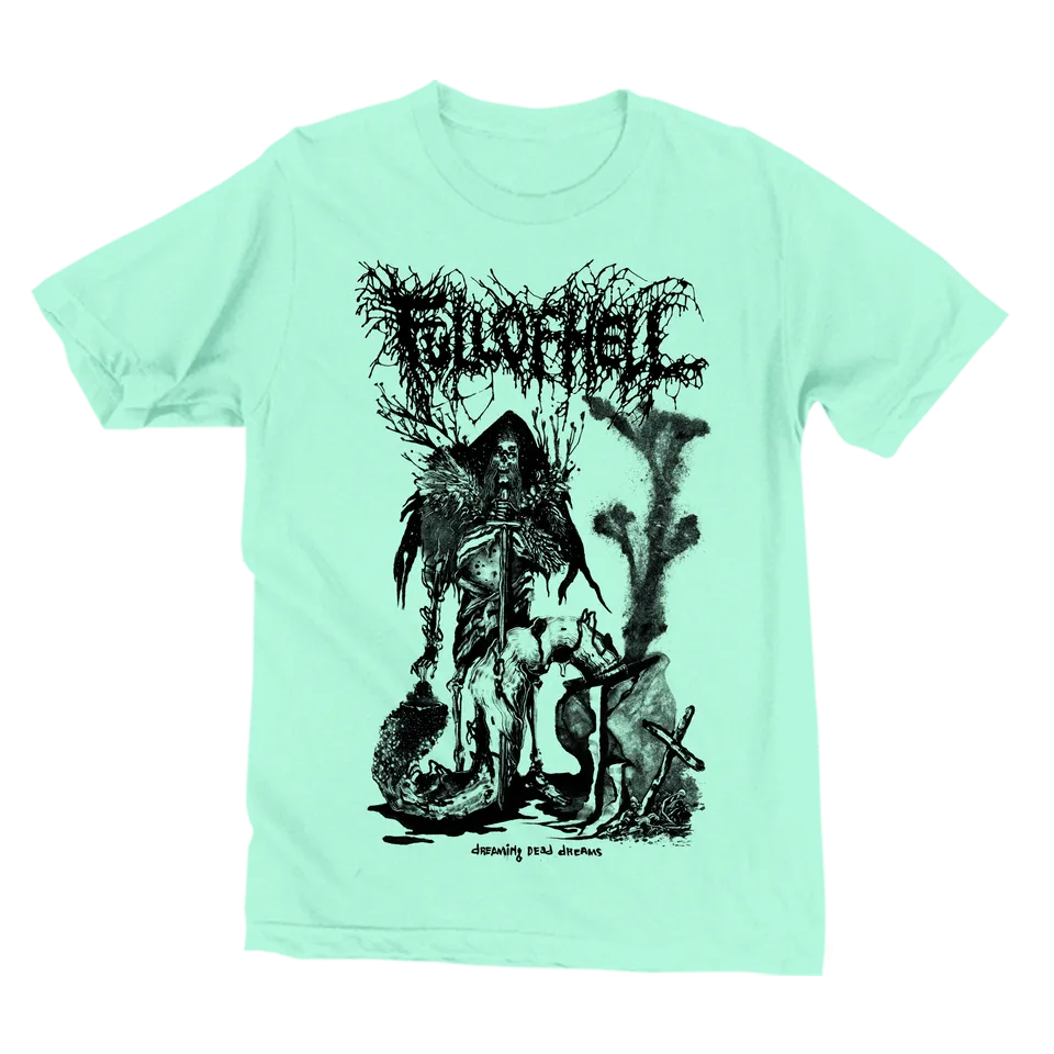 full-of-hell-dreaming-dead-dreams-v2-t-shirt-menthe image 1