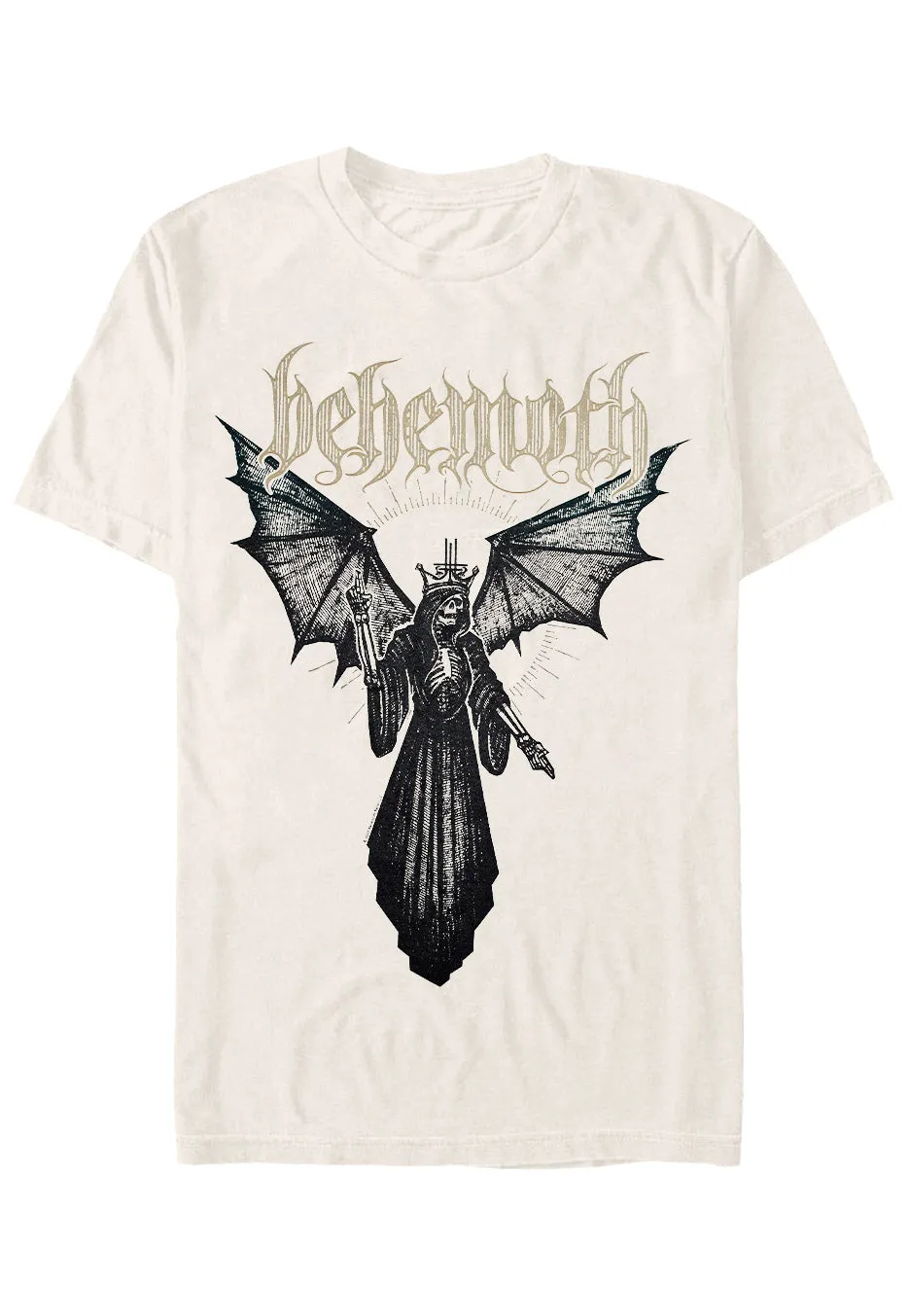 behemoth-angel-of-death-t-shirt-homme-beige-death-metal image 1