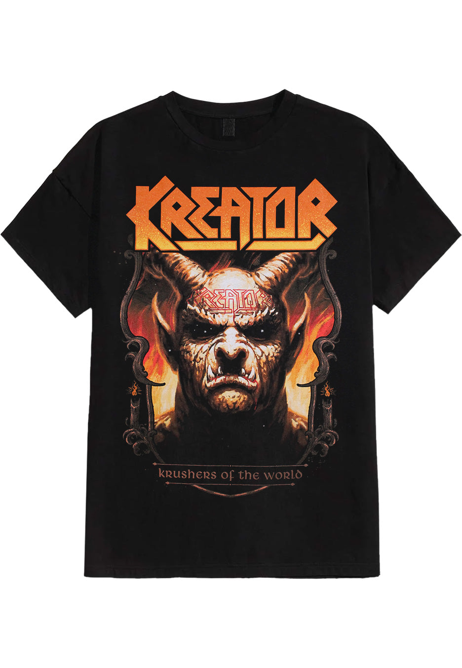 kreator-krushers-of-the-world-demon-crest-t-shirt-noir image 1
