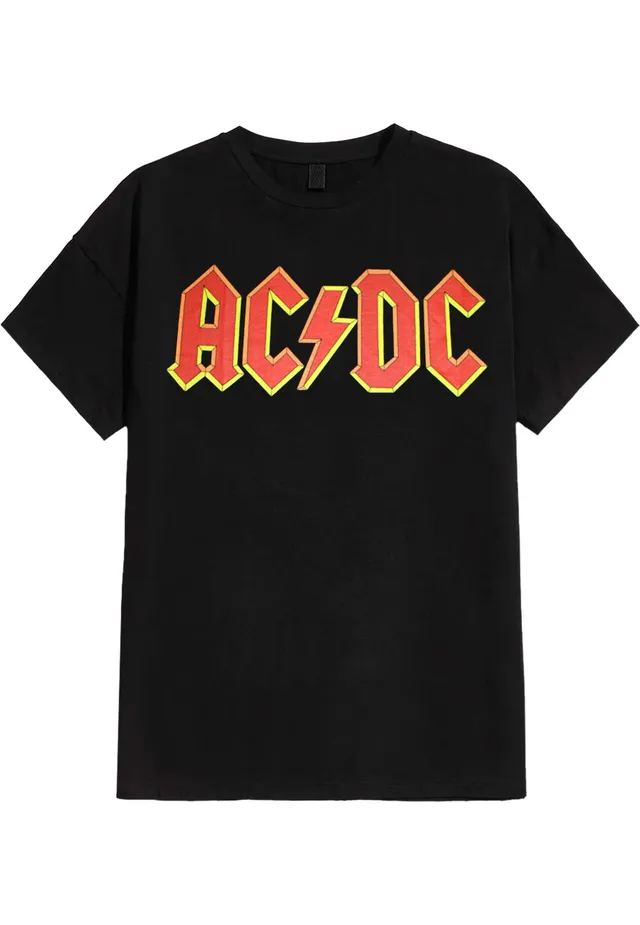 ac-dc-red-logo-t-shirt-noir-homme image 1