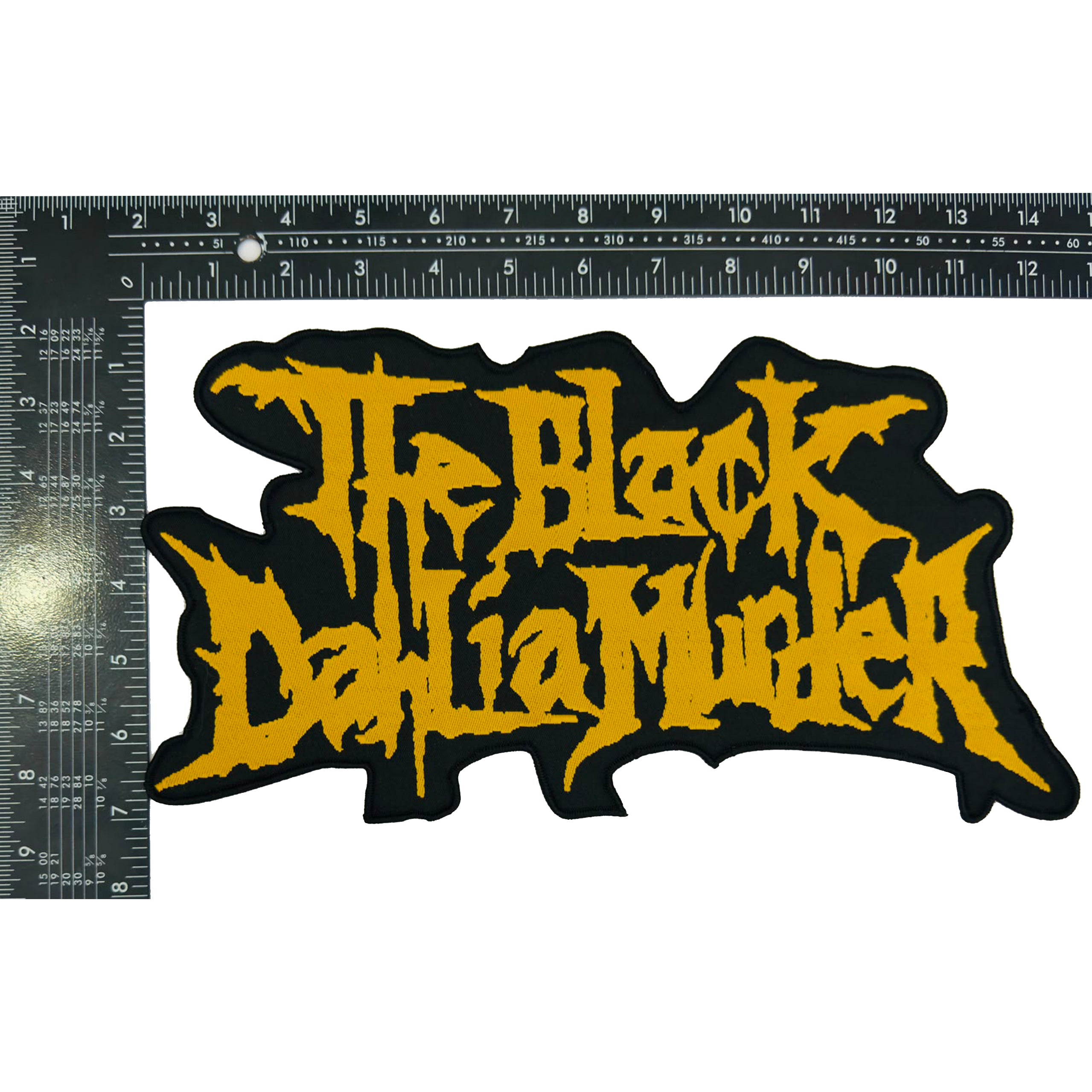 the-black-dahlia-murder-logo-patch-surdimensionn-bordure-noire image 3
