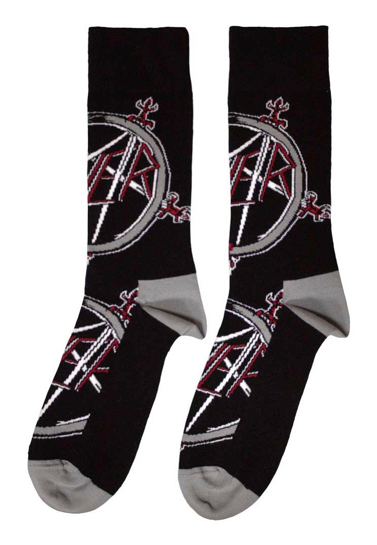 slayer-pentagram-chaussettes-multicolores-40-45 image 1