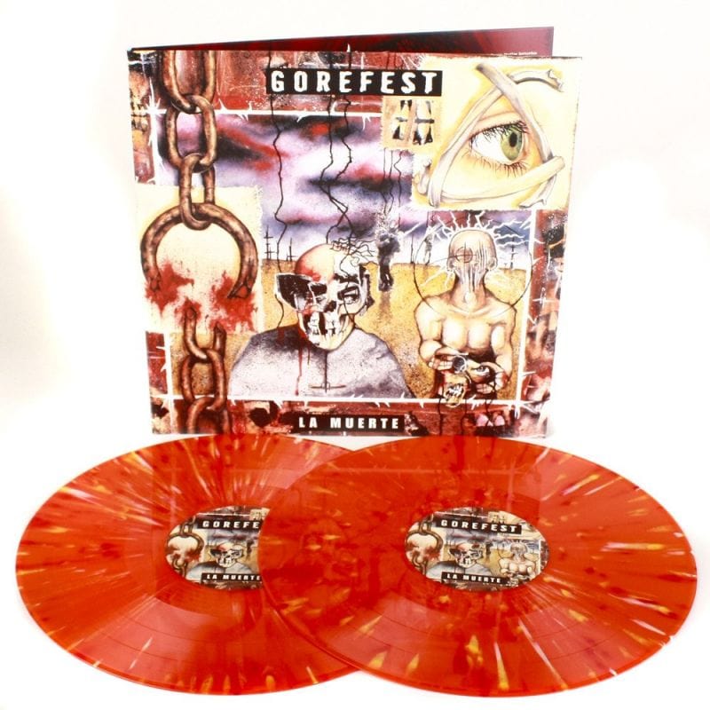 gorefest-la-muerte-2lp-double-vinyle-orange-splatter-death-metal image 1