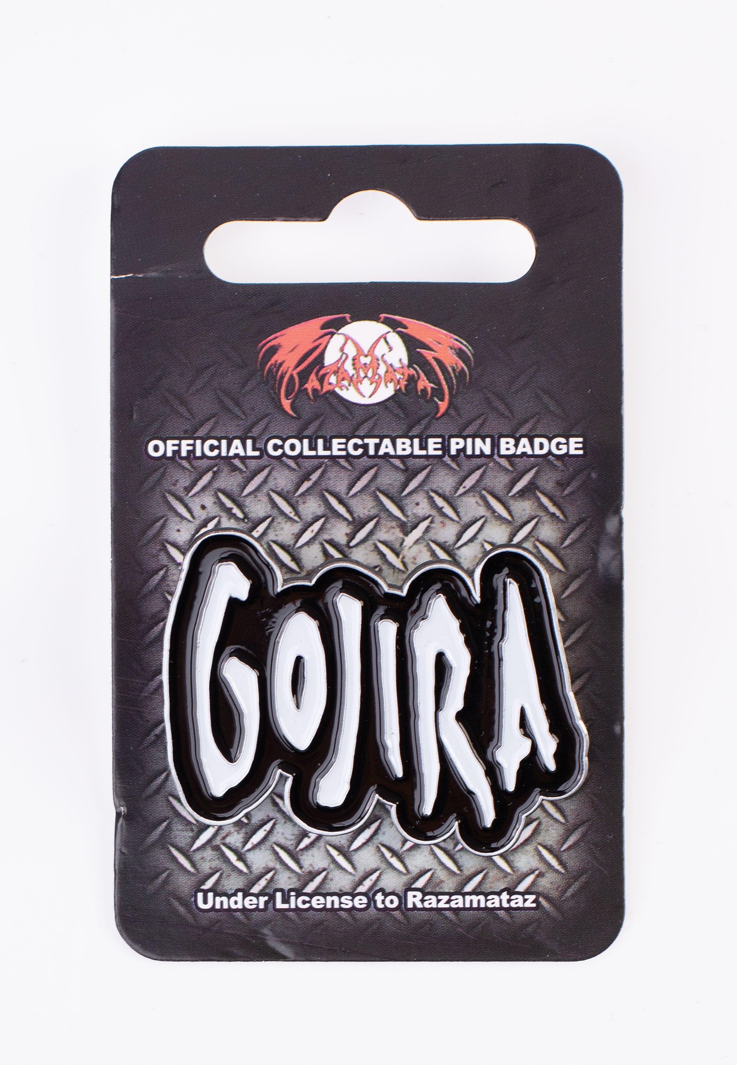 gojira-logo-pin-s-m-tal-blanc-taille-unique image 1