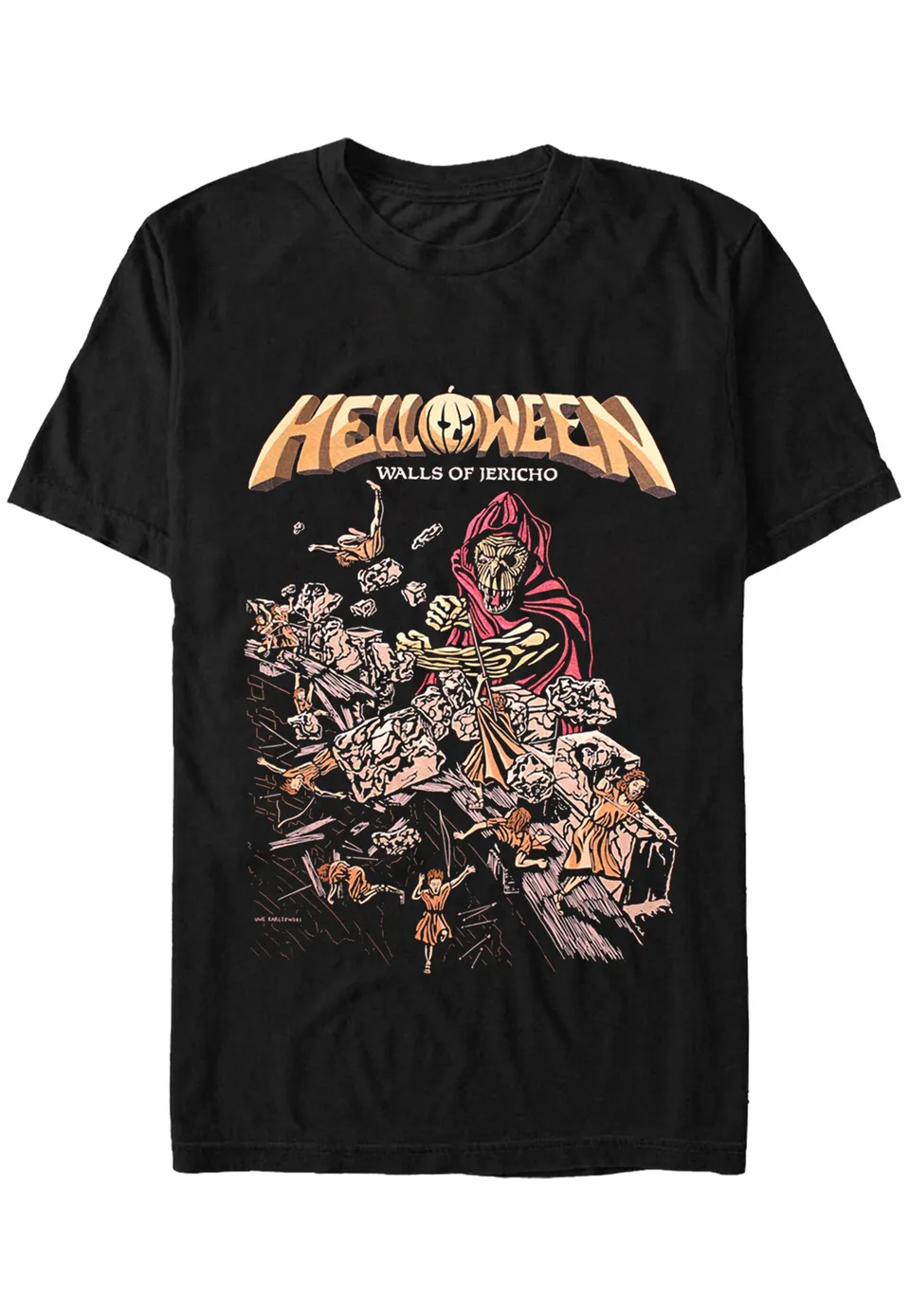 helloween-walls-of-jericho-t-shirt-noir-metal image 1