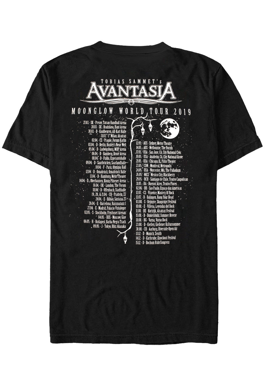 avantasia-mascot-tour-2019-t-shirt-noir-power-metal-homme image 2