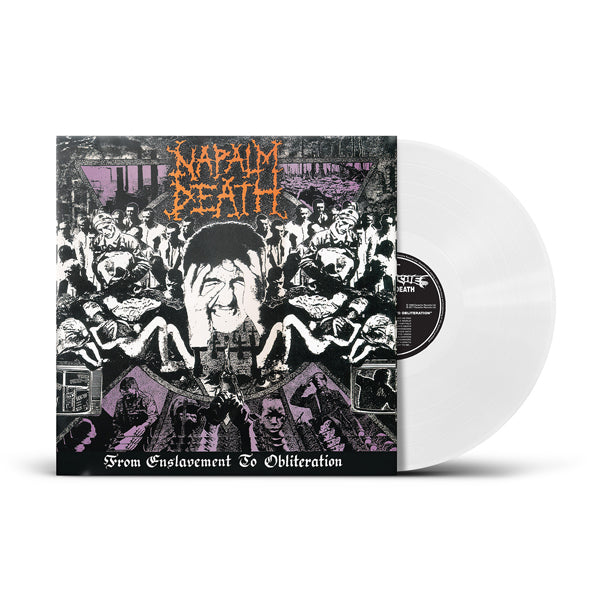 napalm-death-from-enslavement-lp-vinyle-blanc-ltd-300 image 1