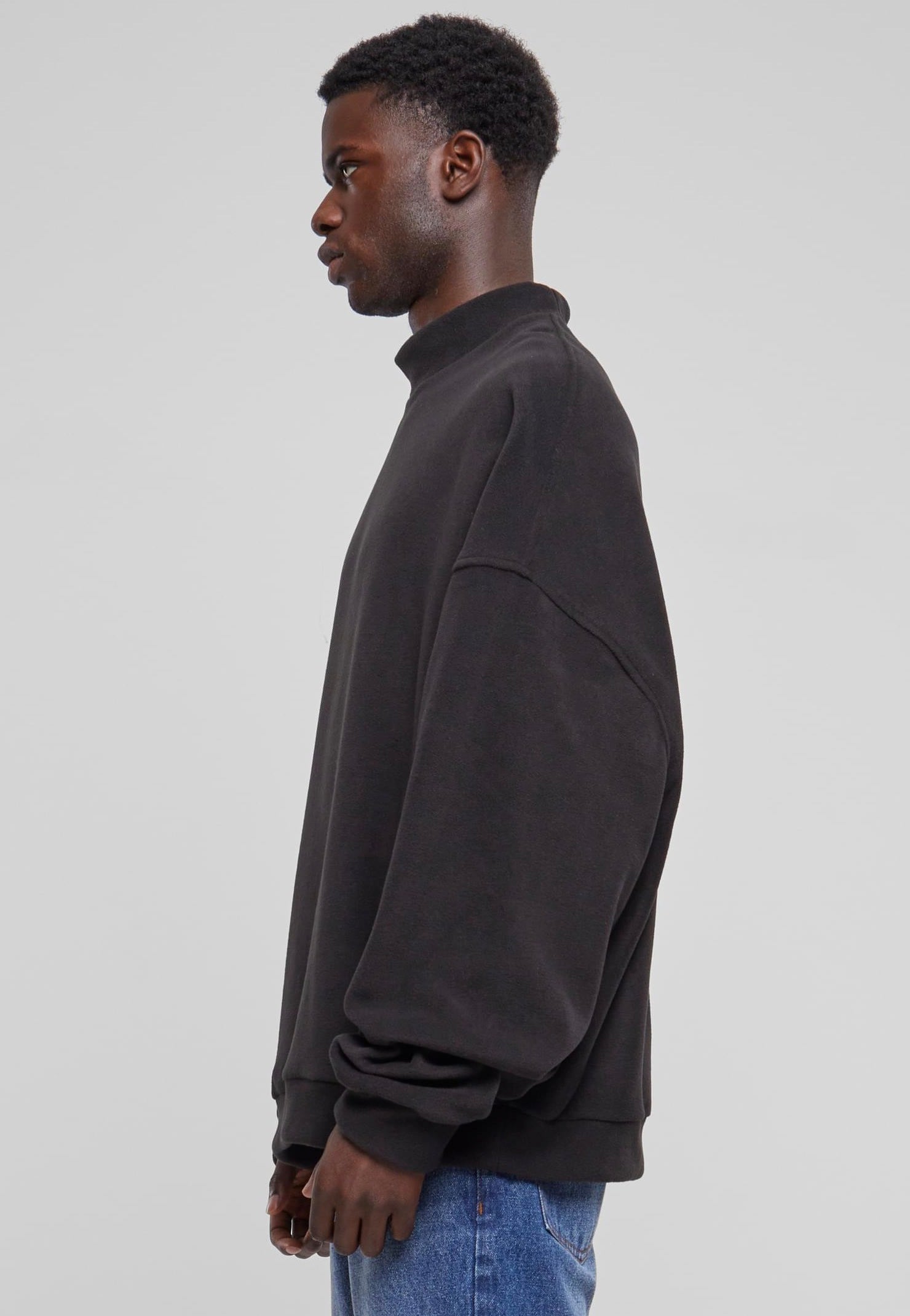 urban-classics-oversized-polar-fleece-sweater-noir-s-xxl image 2