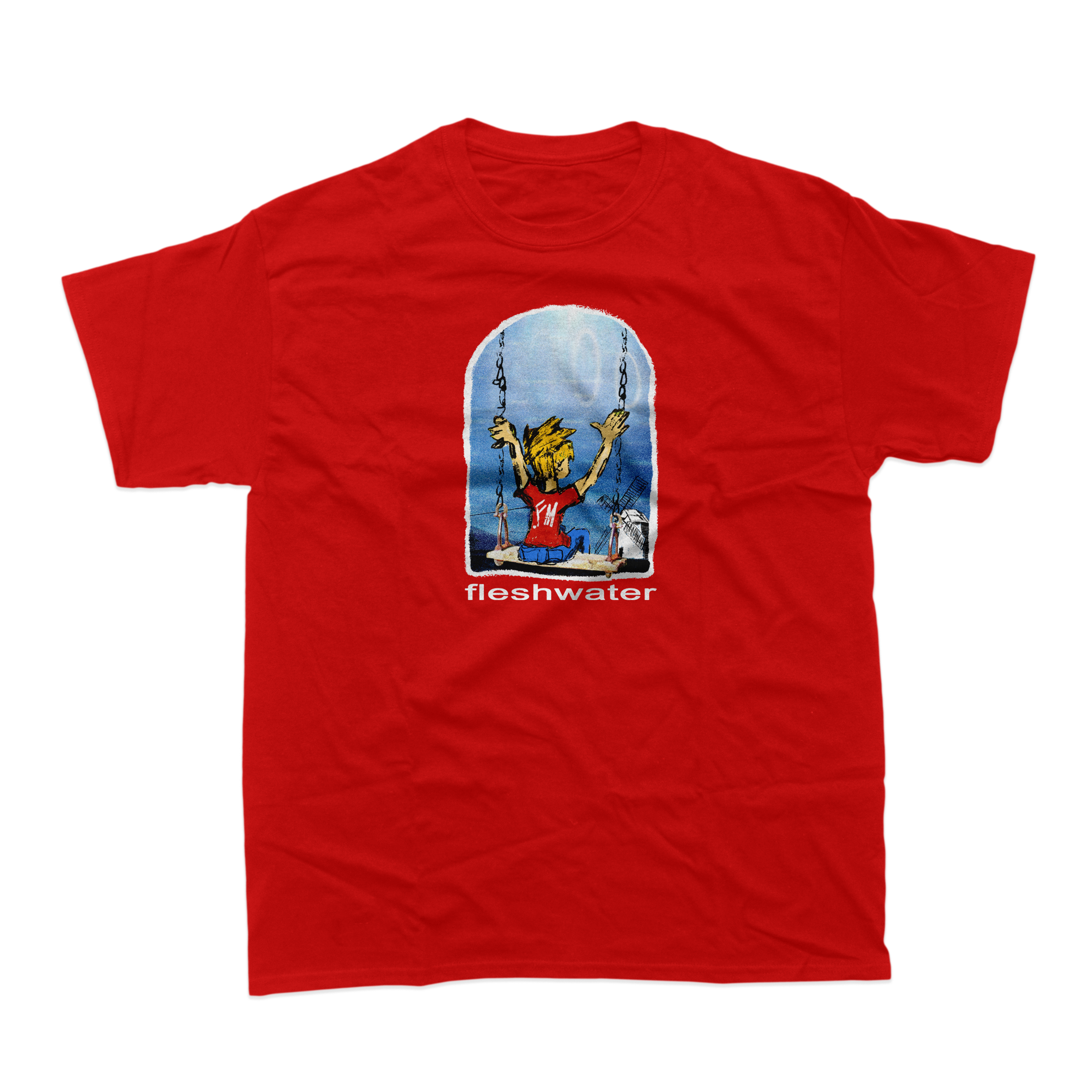fleshwater-swing-t-shirt-noir-coton-comfort-colors image 1