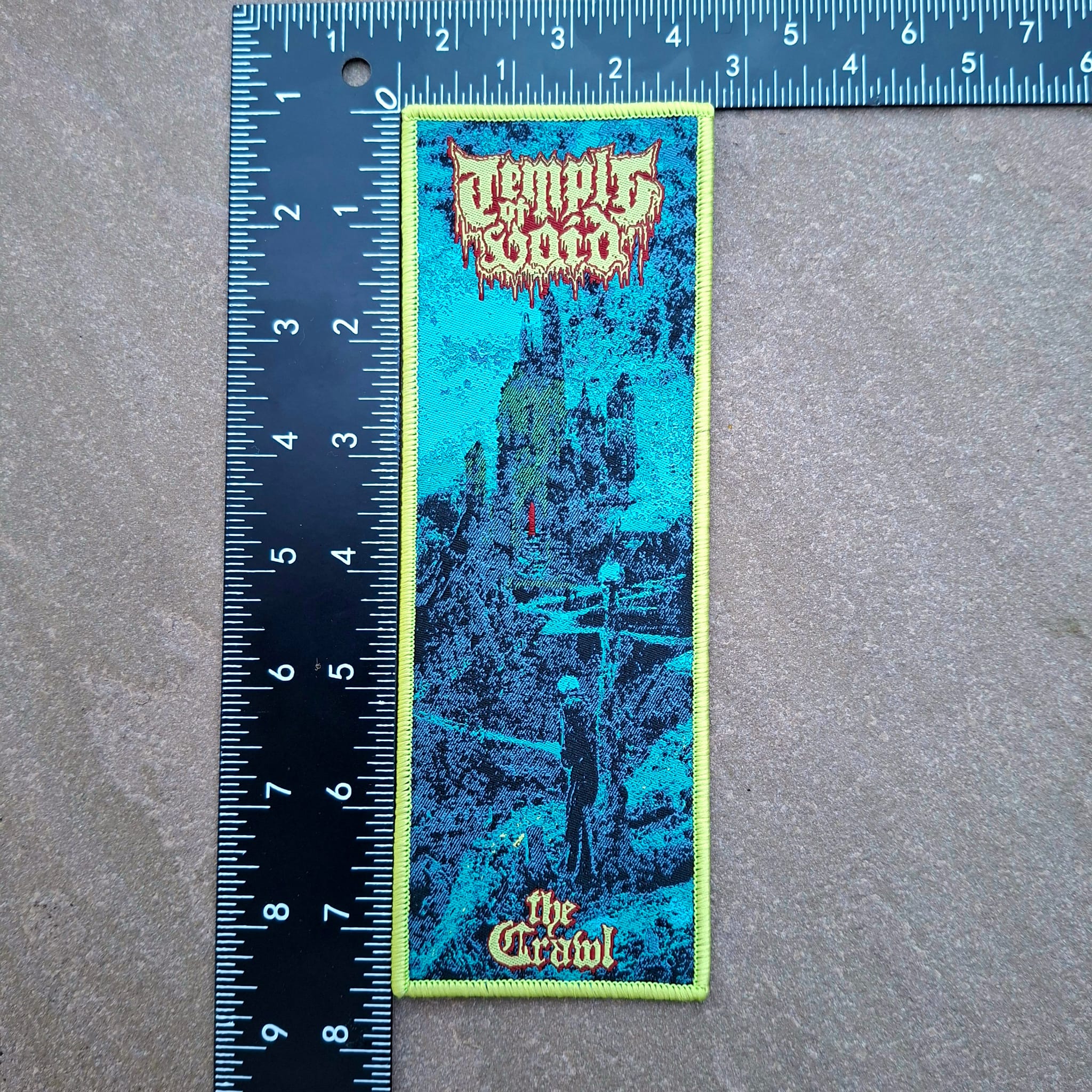 temple-of-void-the-crawl-patch-stripe-tiss-bordure-verte image 5