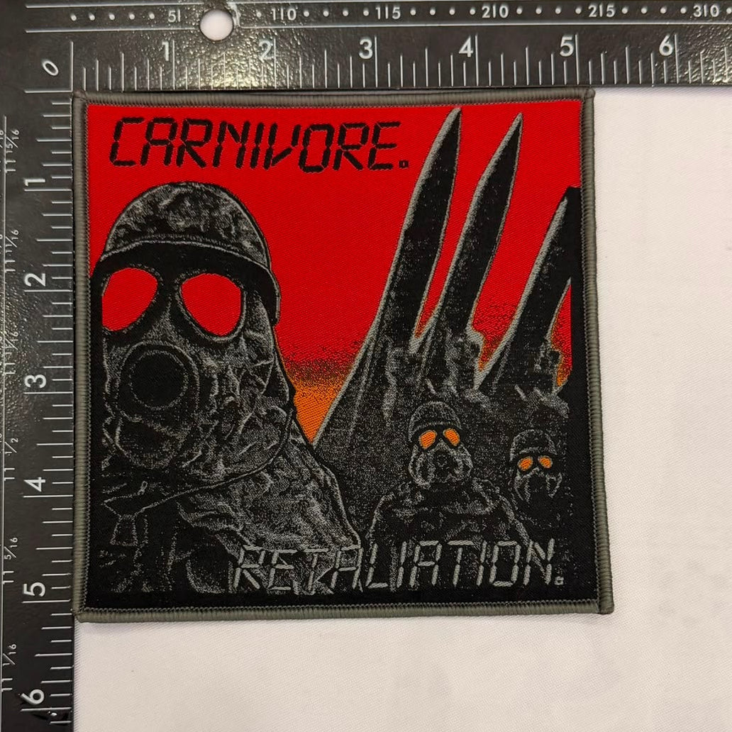 783punx-carnivore-retaliation-patch-tiss-bordure-rouge image 5