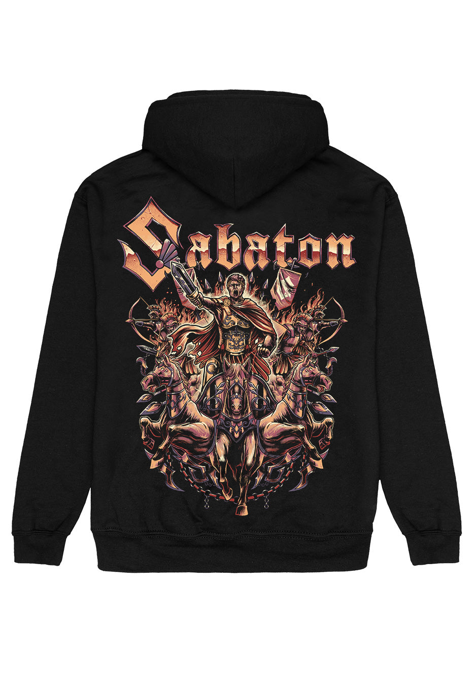 sabaton-glory-of-rome-hoodie-sweat-noir-power-metal image 2