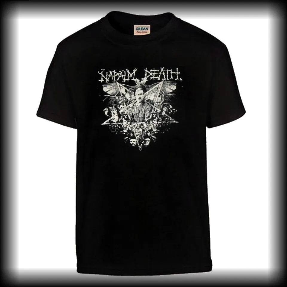 napalm-death-t-shirt-metal-grindcore-noir-gildan-tailles-m-xl image 1