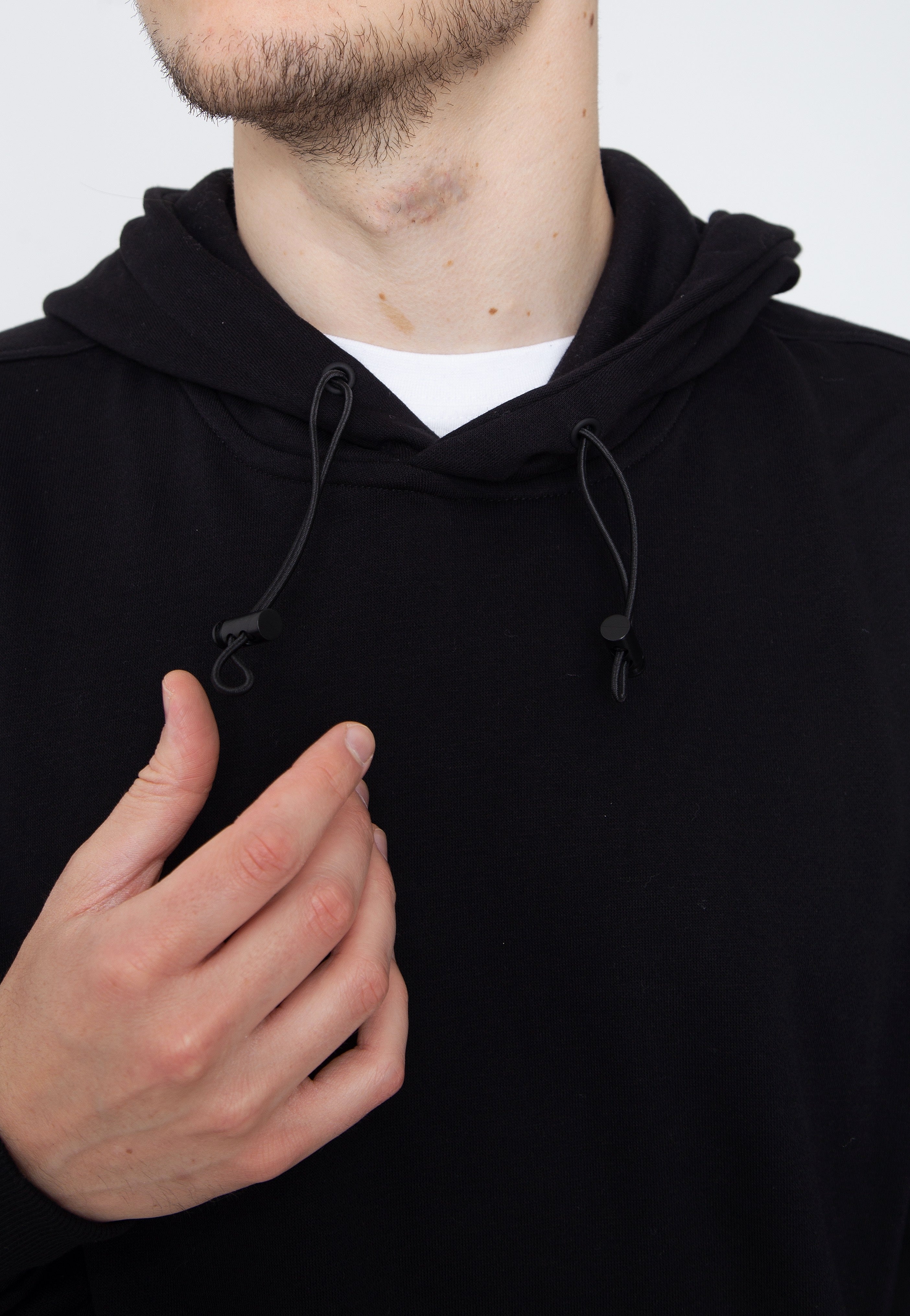 urban-classics-sport-black-hoodie-noir-homme-streetwear image 2