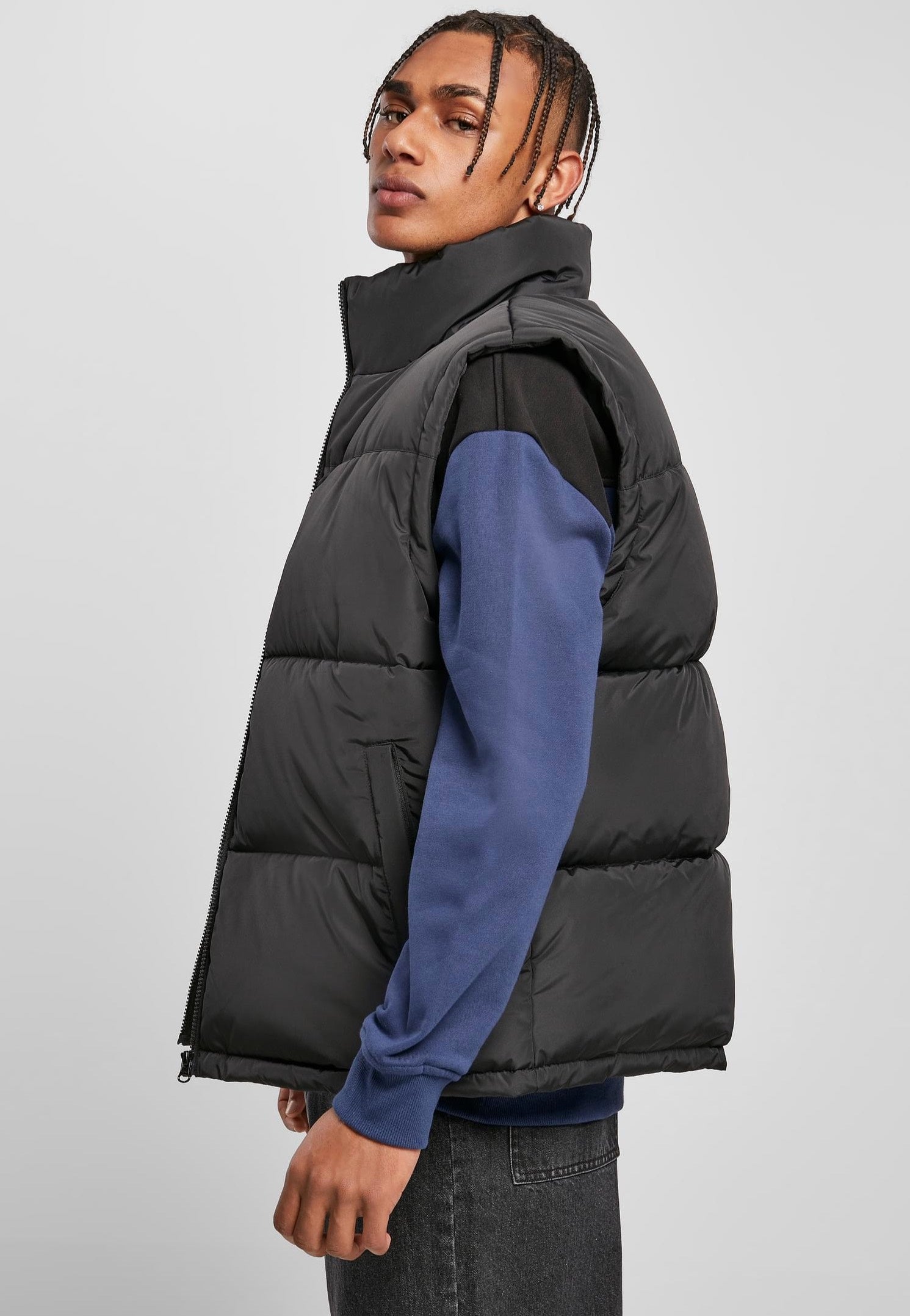 urban-classics-block-puffer-gilet-noir-homme image 3