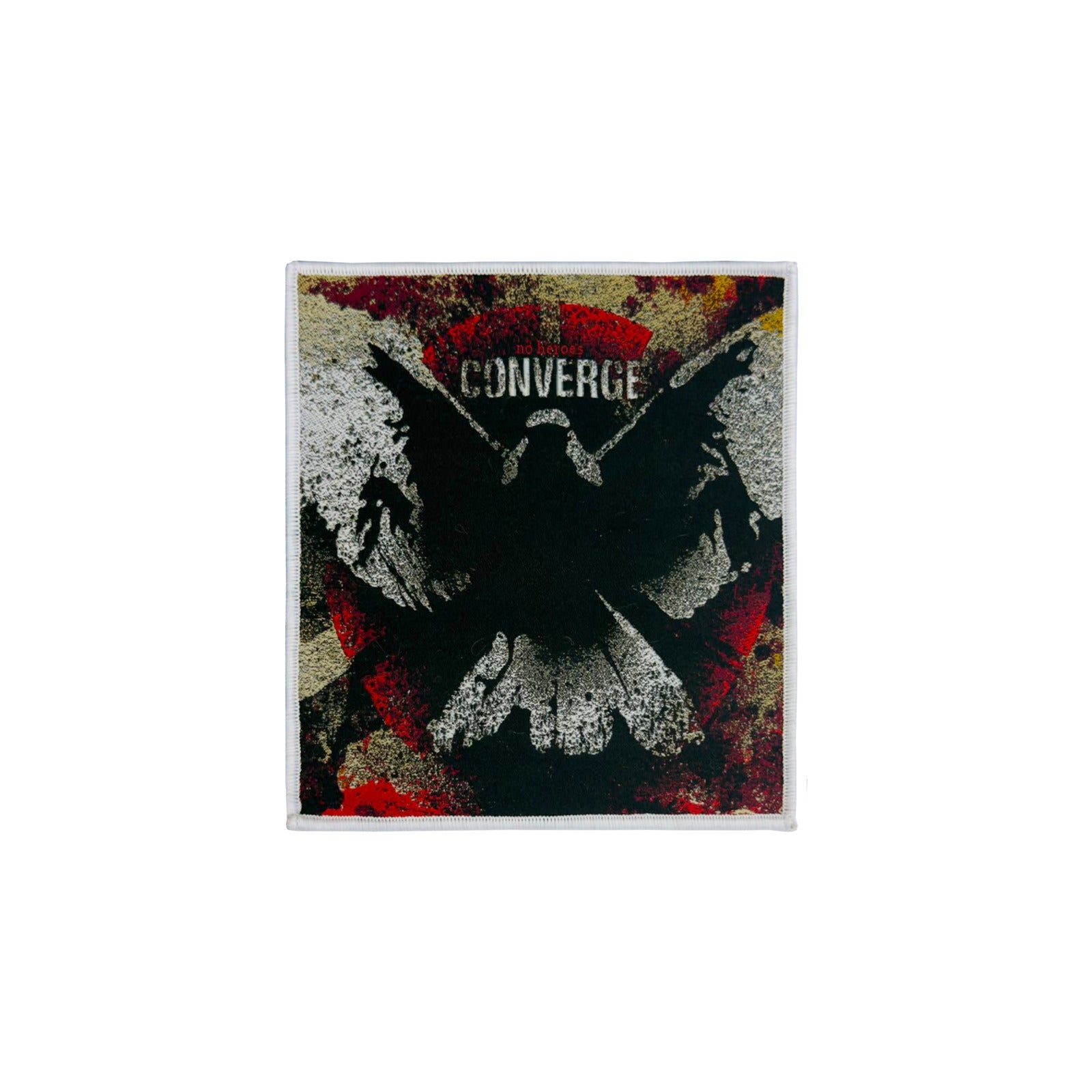783punx-converge-no-heroes-petit-patch-tiss-bordure-rouge image 8