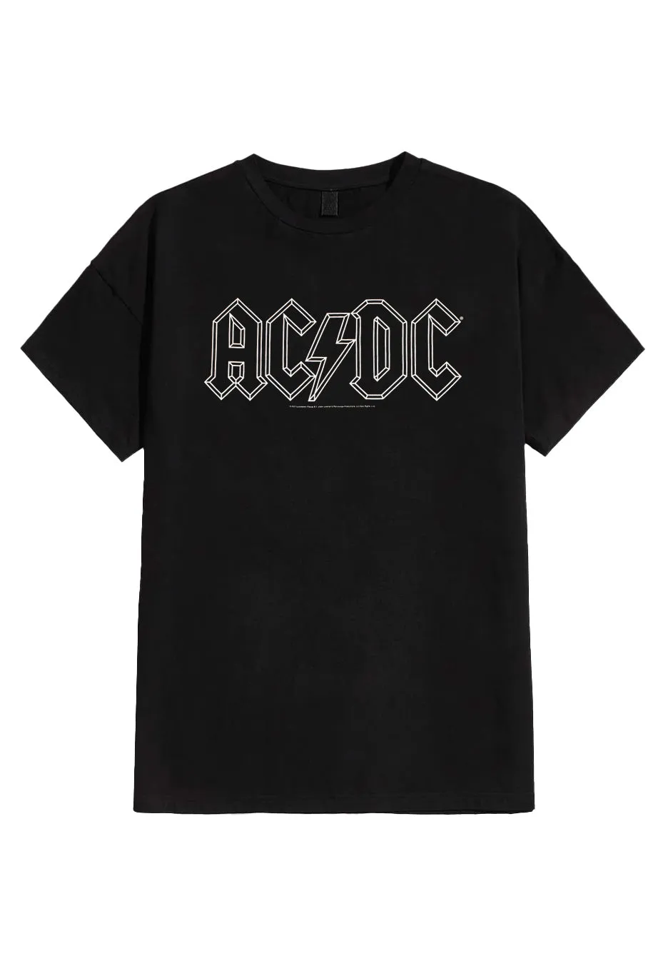 ac-dc-outline-logo-t-shirt-noir-hard-rock image 1