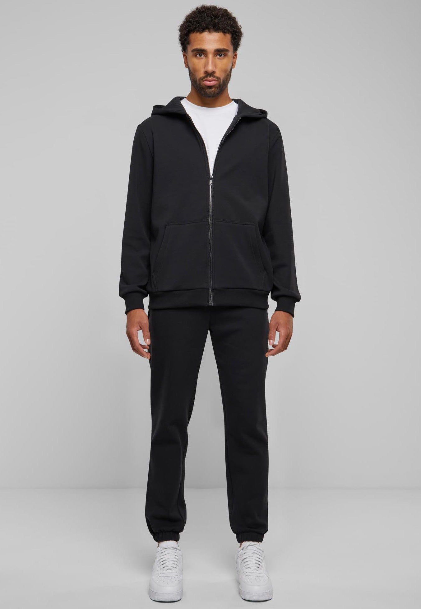 urban-classics-cozy-zip-sweat-zipp-noir-homme image 5