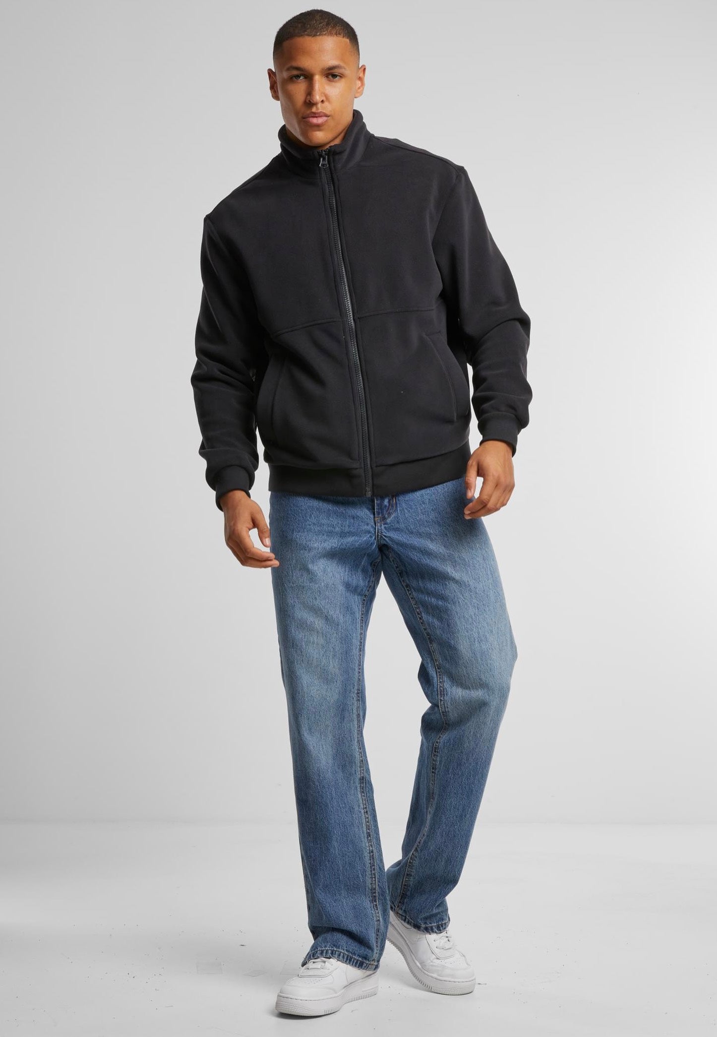 urban-classics-colour-block-veste-polaire-noire image 3