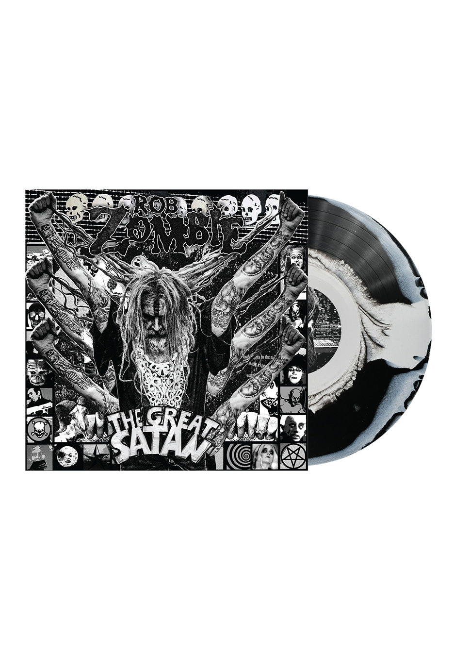 rob-zombie-the-great-satan-vinyle-couleur-noir-blanc image 1