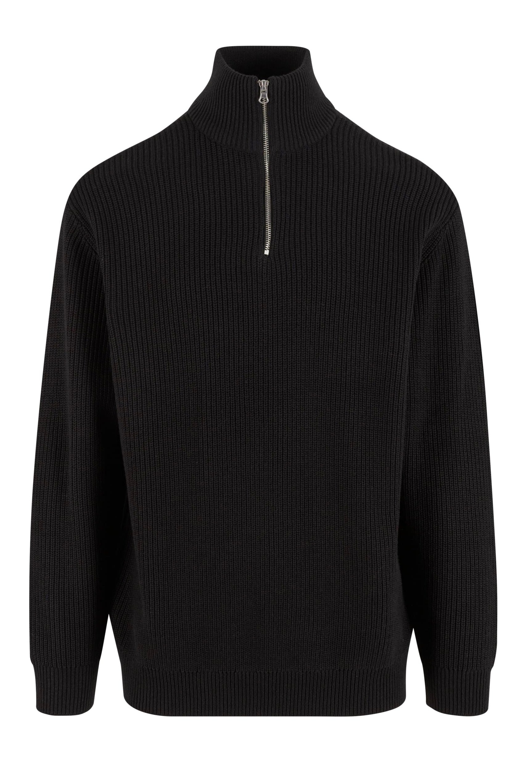 urban-classics-rib-basic-black-pull-noir-homme-tricot image 5