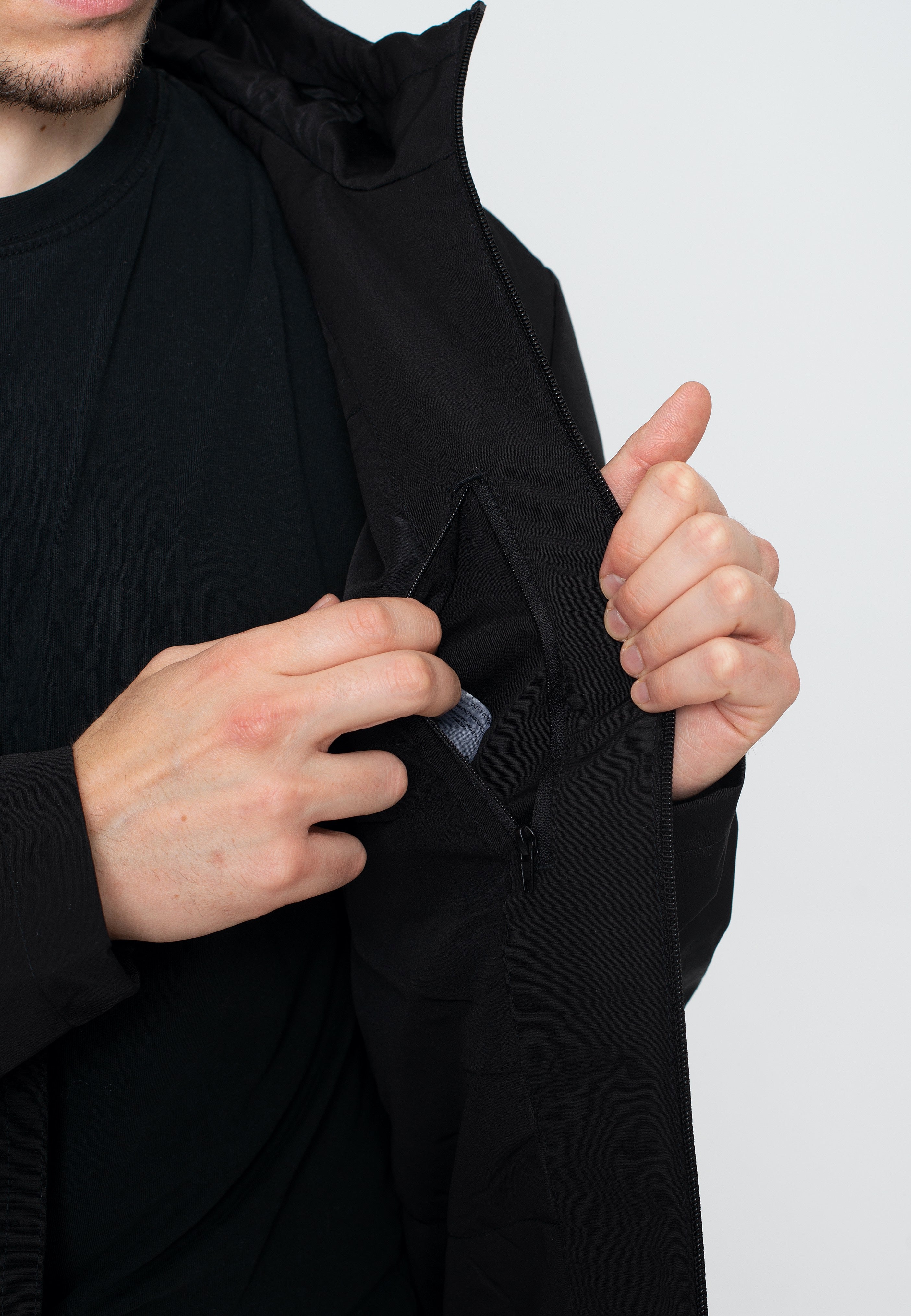 only-sons-cody-hood-black-veste-noire-homme-streetwear image 6