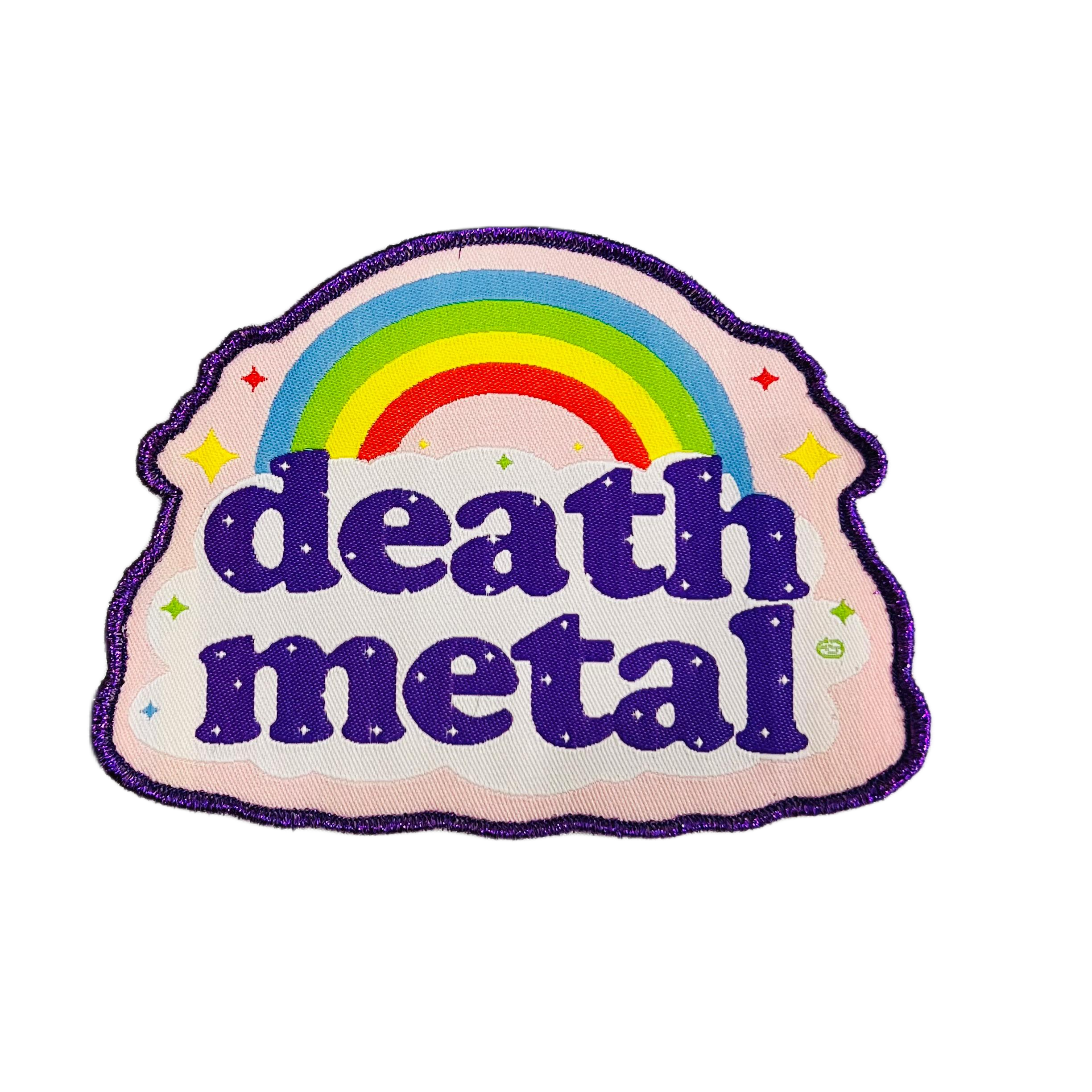 783punx-small-patch-death-metal-rainbow-patch-tiss-bord-rose image 4