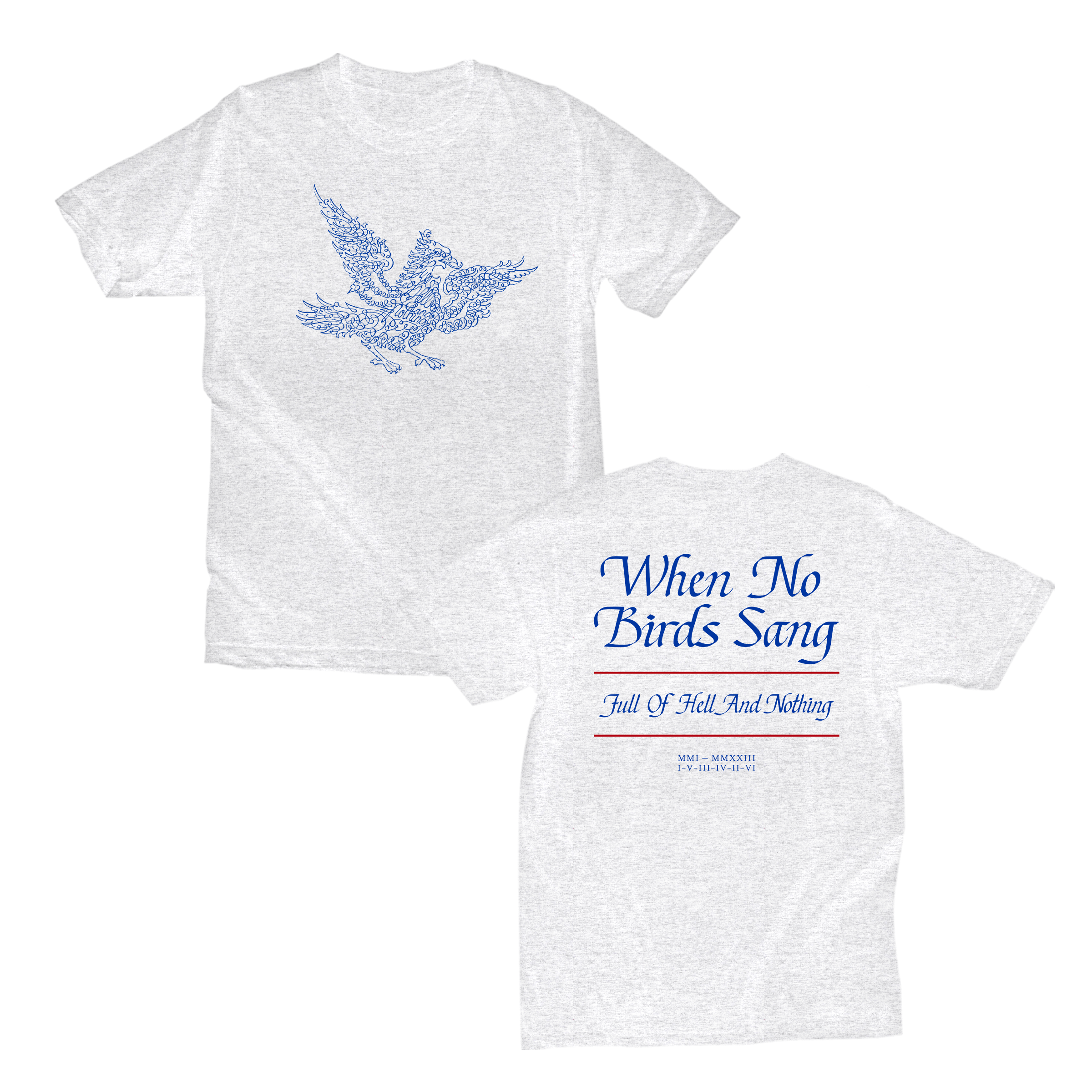 full-of-hell-nothing-bird-t-shirt-cendre-coton image 1