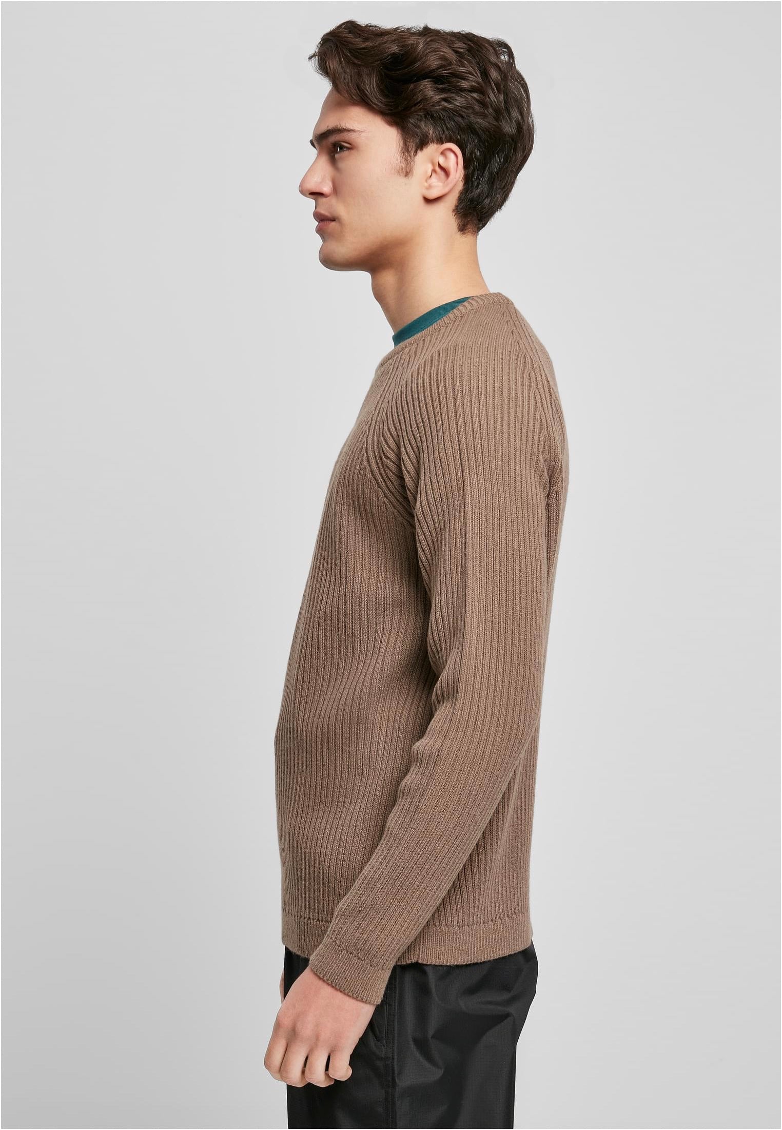 urban-classics-ribbed-raglan-dark-khaki-pull-vert-homme image 6