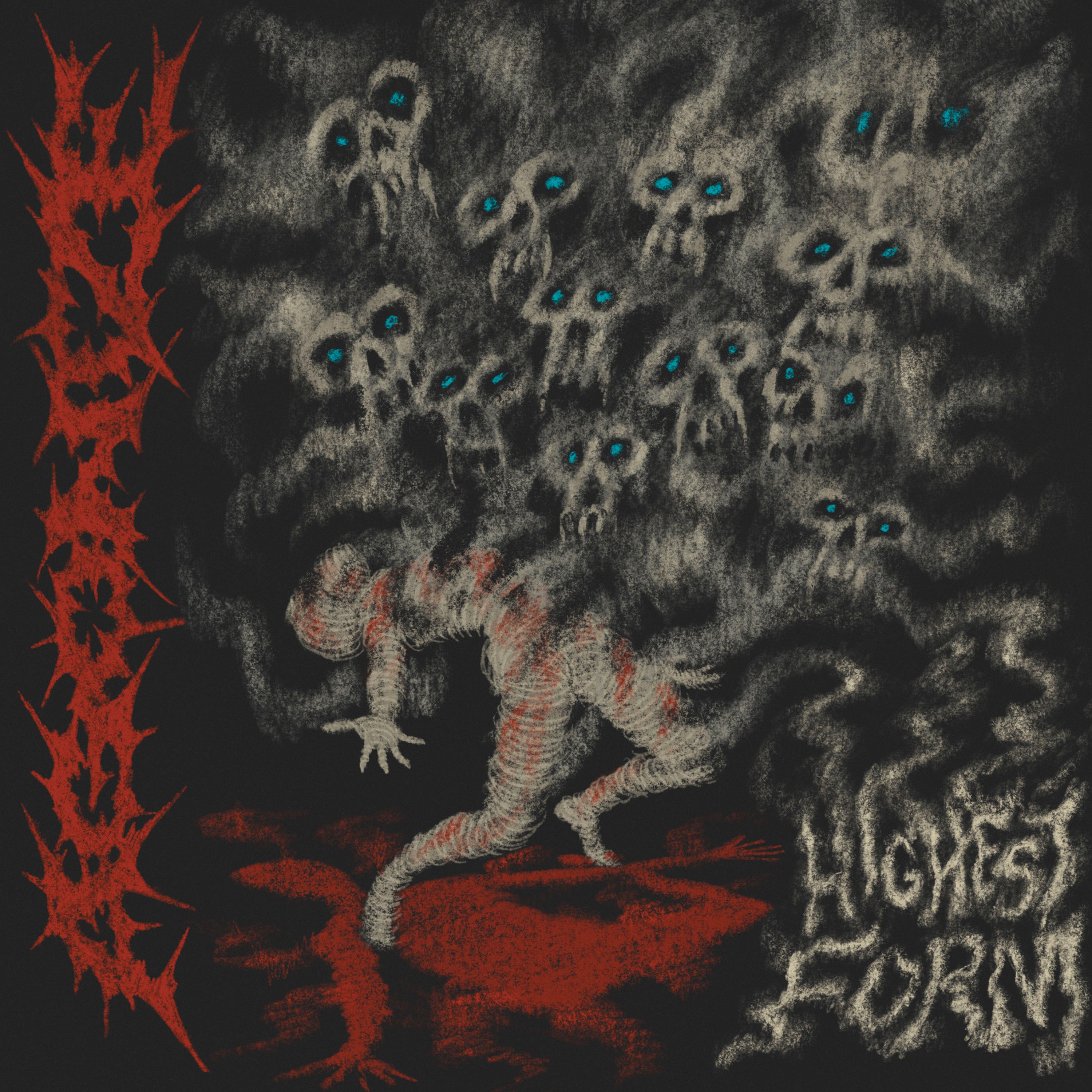 agonize-highest-form-vinyle-12-ep-blue-black-splatter image 1