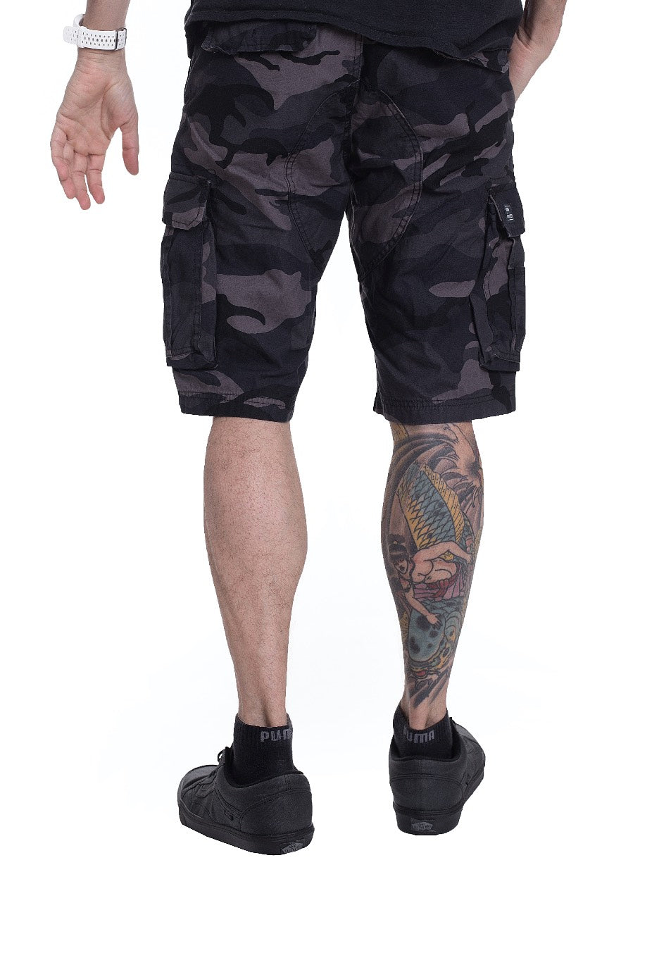 vintage-industries-rowing-dark-camo-short-camouflage-homme image 3