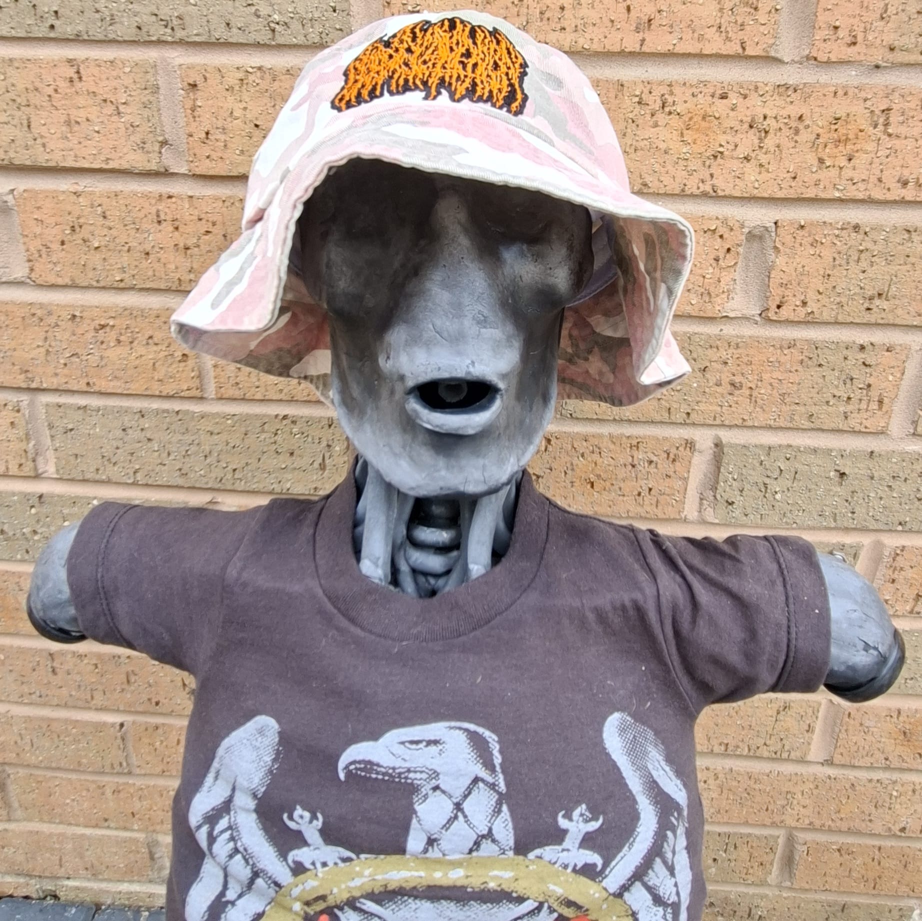 blood-incantation-logo-bucket-hat-pink-camo-orange-n-on image 4