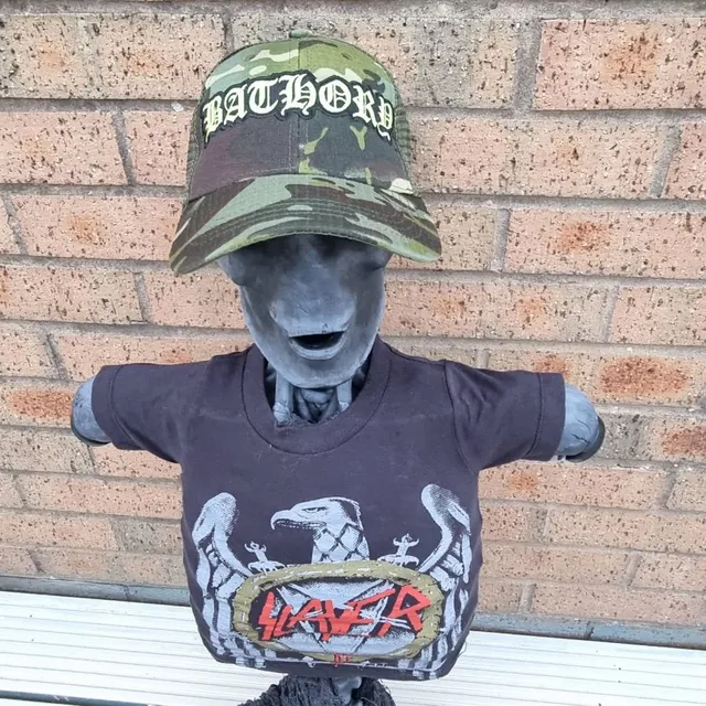 783punx-bathory-logo-camo-trucker-casquette-phosphorescente image 1