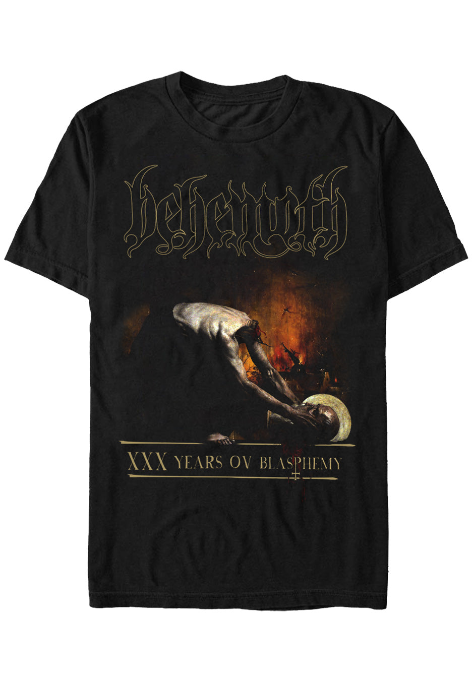 behemoth-xxx-years-of-blasphemy-t-shirt-noir image 1