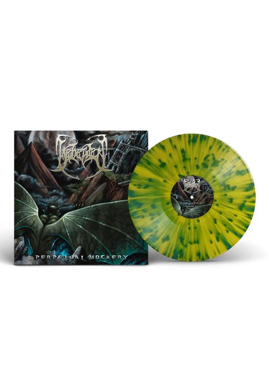 beheaded-perpetual-mockery-vinyle-jaune-splatter-limit image 1