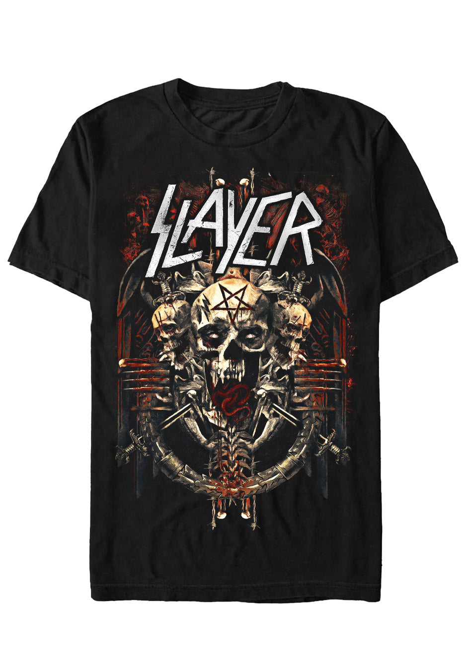 slayer-demonic-admat-t-shirt-thrash-metal-noir image 1