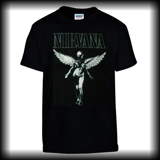 nirvana-in-utero-t-shirt-noir-gildan-taille-l image 1