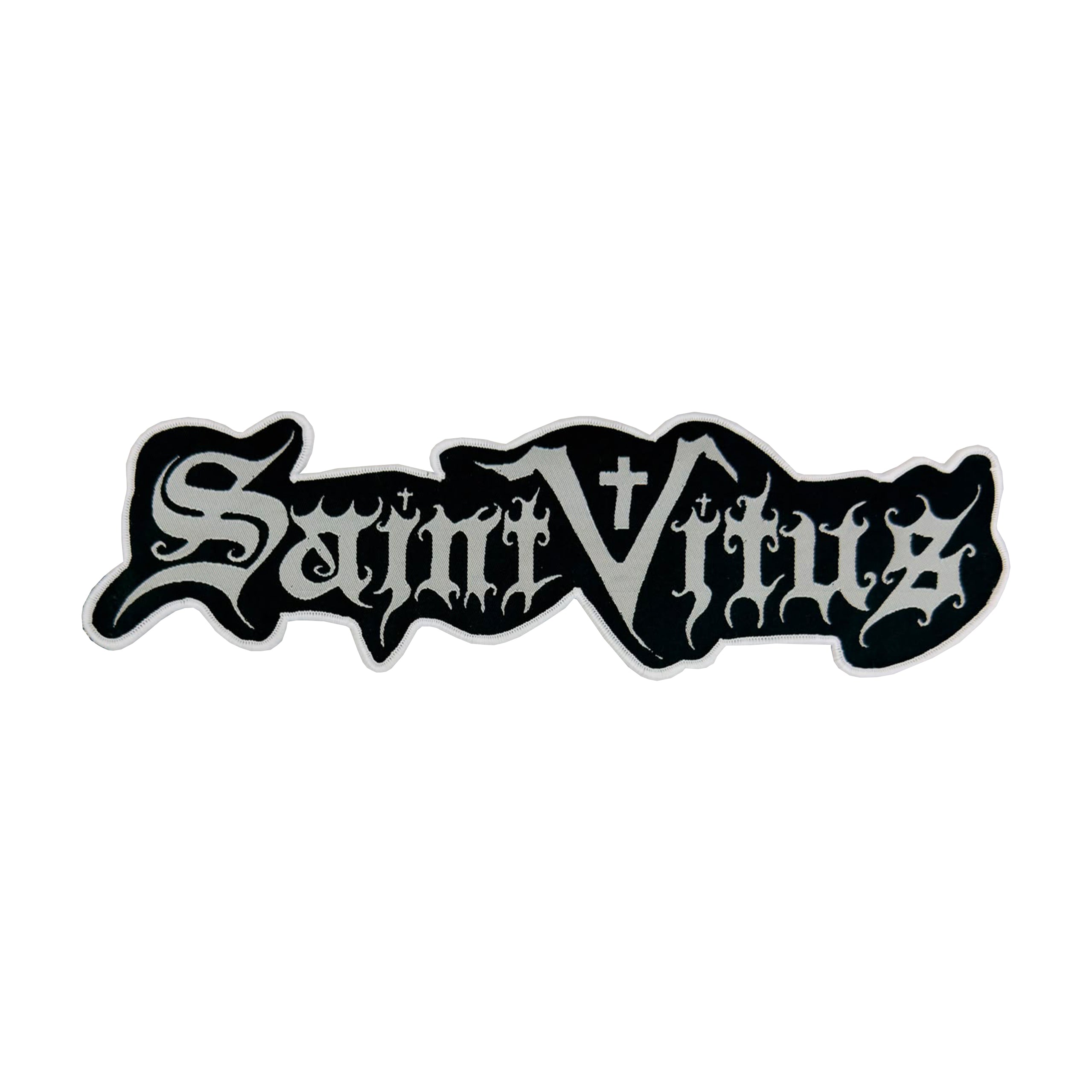 saint-vitus-logo-cusson-tiss-oversized-bordure-noire-30-cm image 4