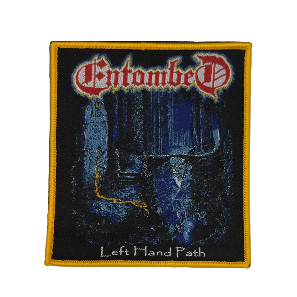 783punx-entombed-left-hand-path-patch-tiss-bordure-jaune image 2