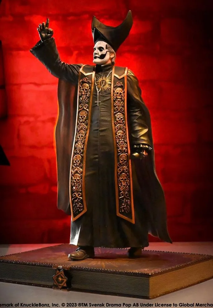ghost-papa-emeritus-iv-statue-rock-iconz-1-9-robes-noires image 1