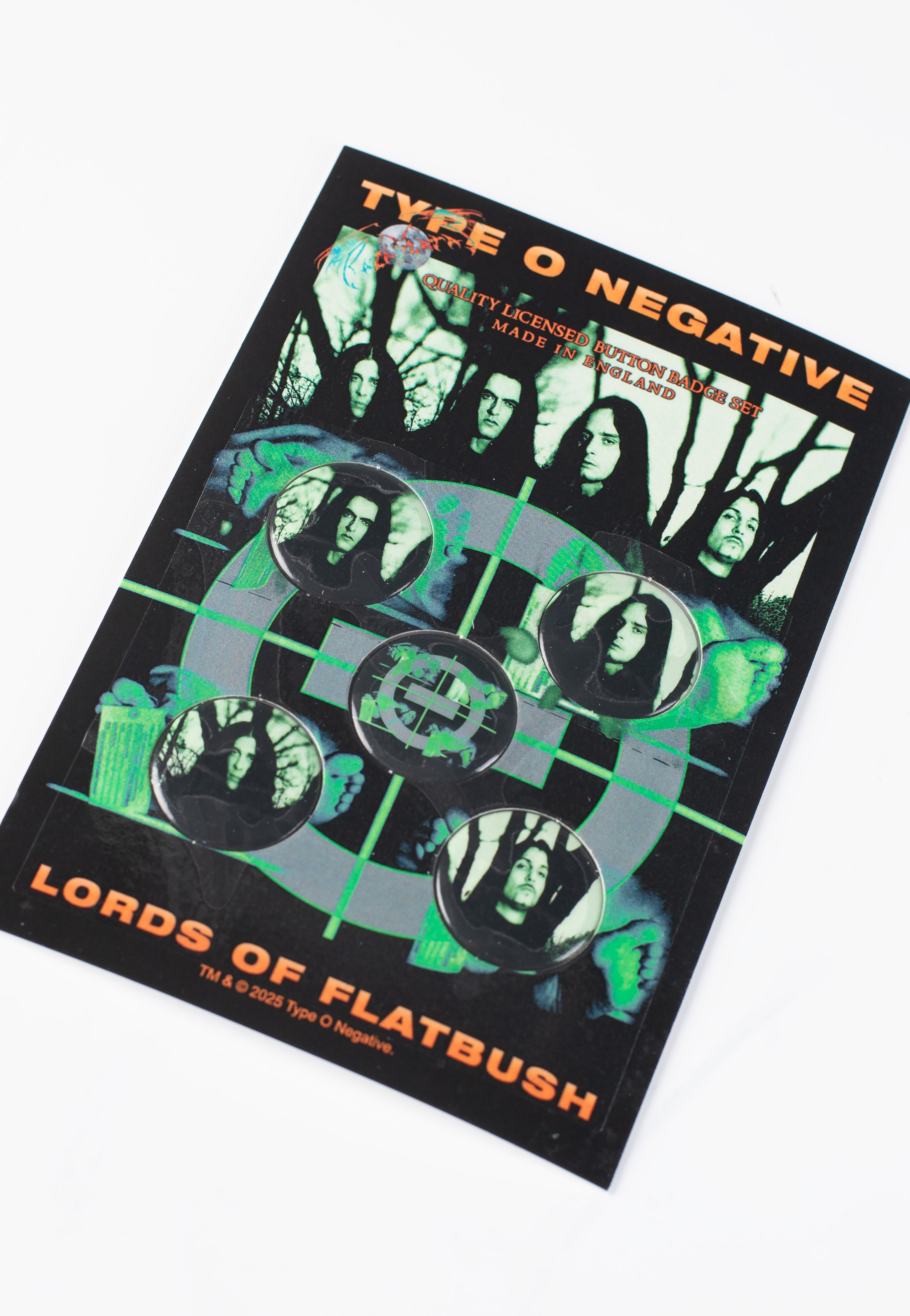 type-o-negative-lords-of-flatbush-badge-bouton-multicolore image 1