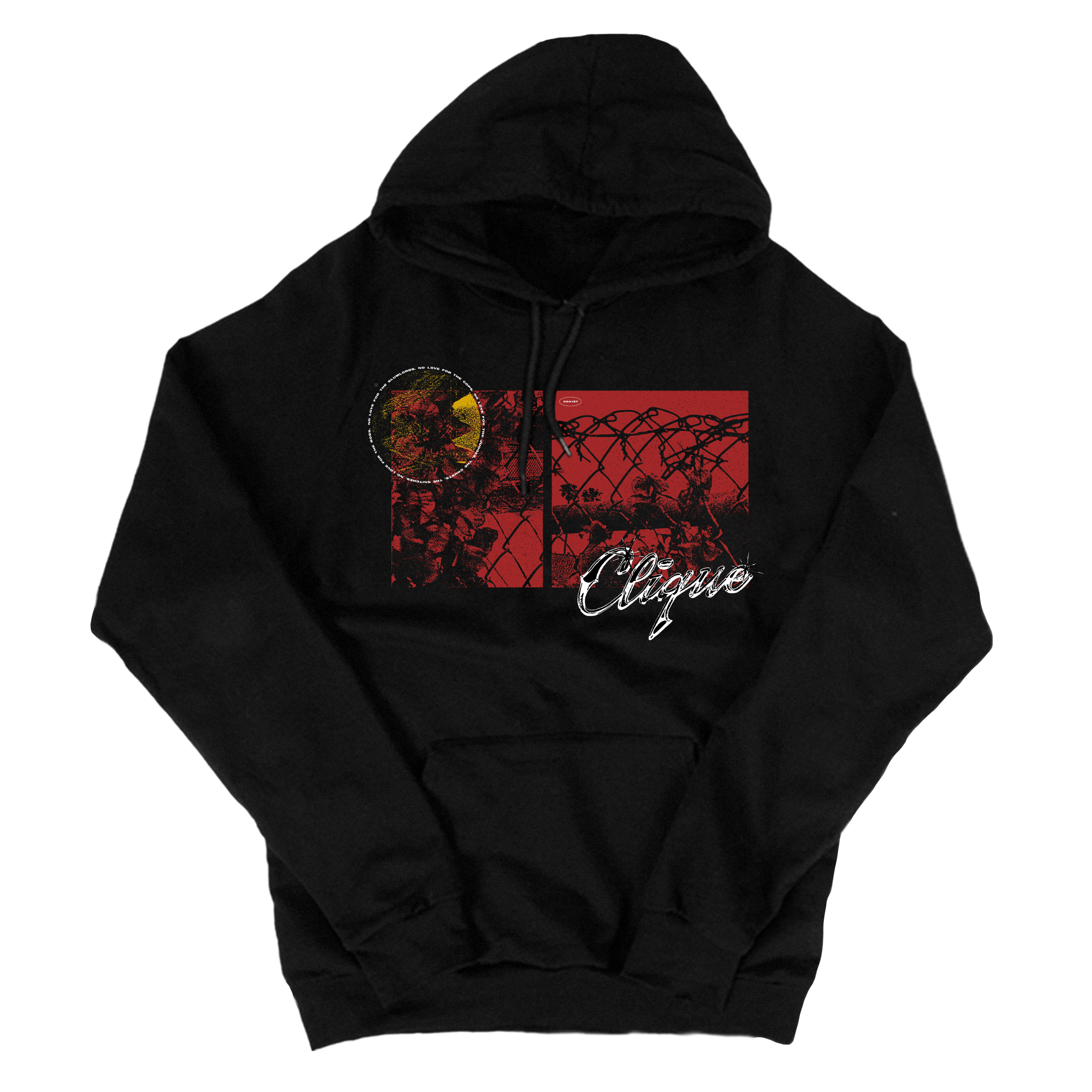 clique-no-love-sweat-pullover-coton-noir image 1